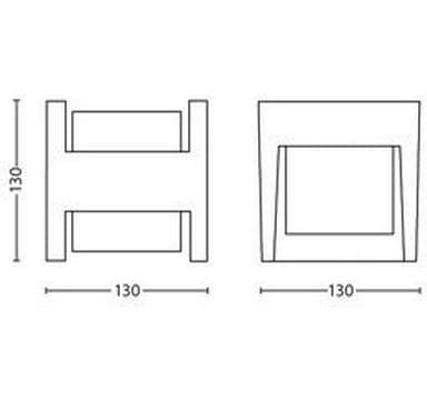 Philips Aussen-Wandleuchte »Arbour UE Up-Down 2700K Anthrazit«