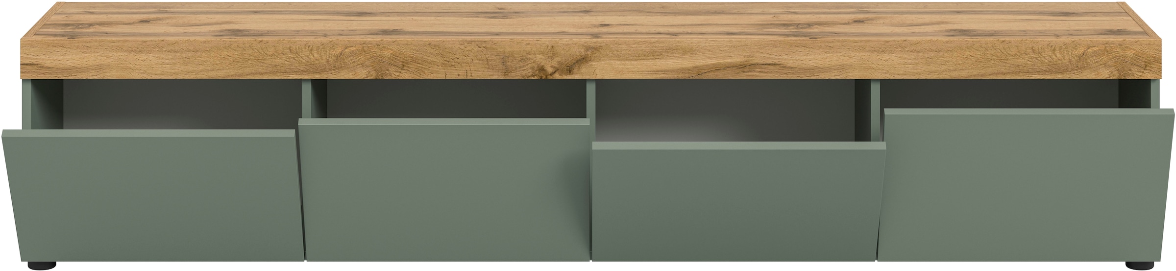 GOODproduct Table basse »MAMBO, TOPSELLER!, Breite 200cm, 4 Klappen, stehend oder hängend« 2 farbige Ausführung, in verschiedenen Farben erhältlich, 1 cuis tlg. Lowboard, TV Unterschrank, Tv-Schrank, Wohnzimmer