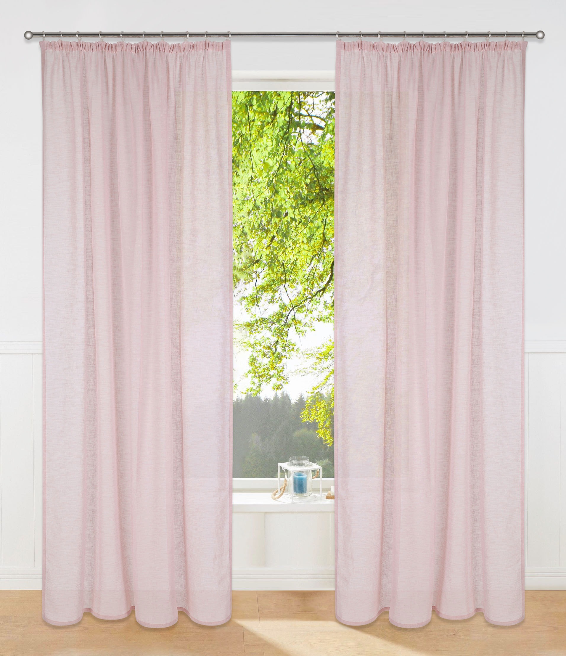 Image of andas Gardine »Fiete«, (1 St.), monochrom, halbtransparent, gewebt, verschiedene Grössen bei Ackermann Versand Schweiz