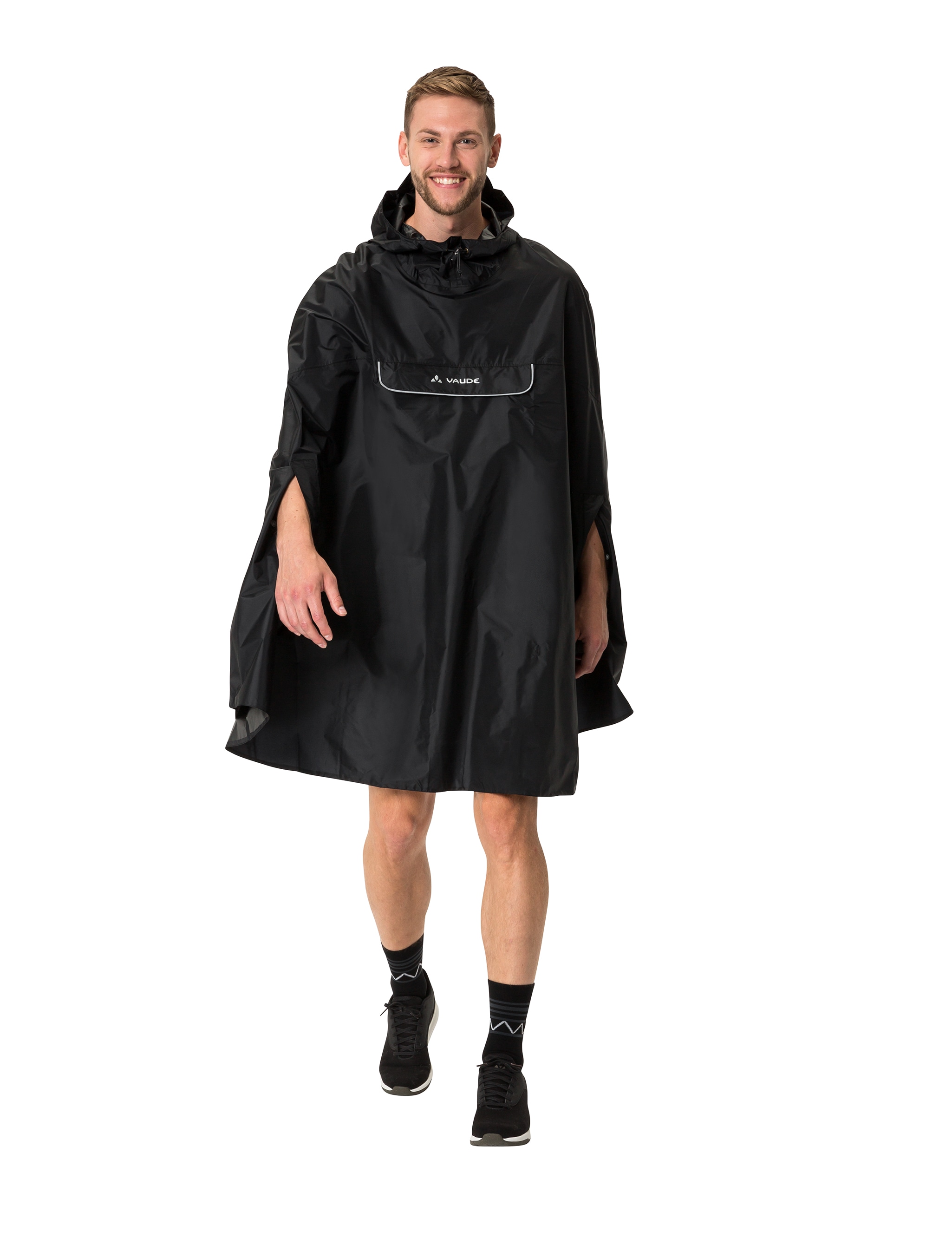 VAUDE Regenponcho »VALDIPINO PONCHO«, (1 St.), Wasserdicht, windabweisend, wasserabweisend – Übergangsjacke