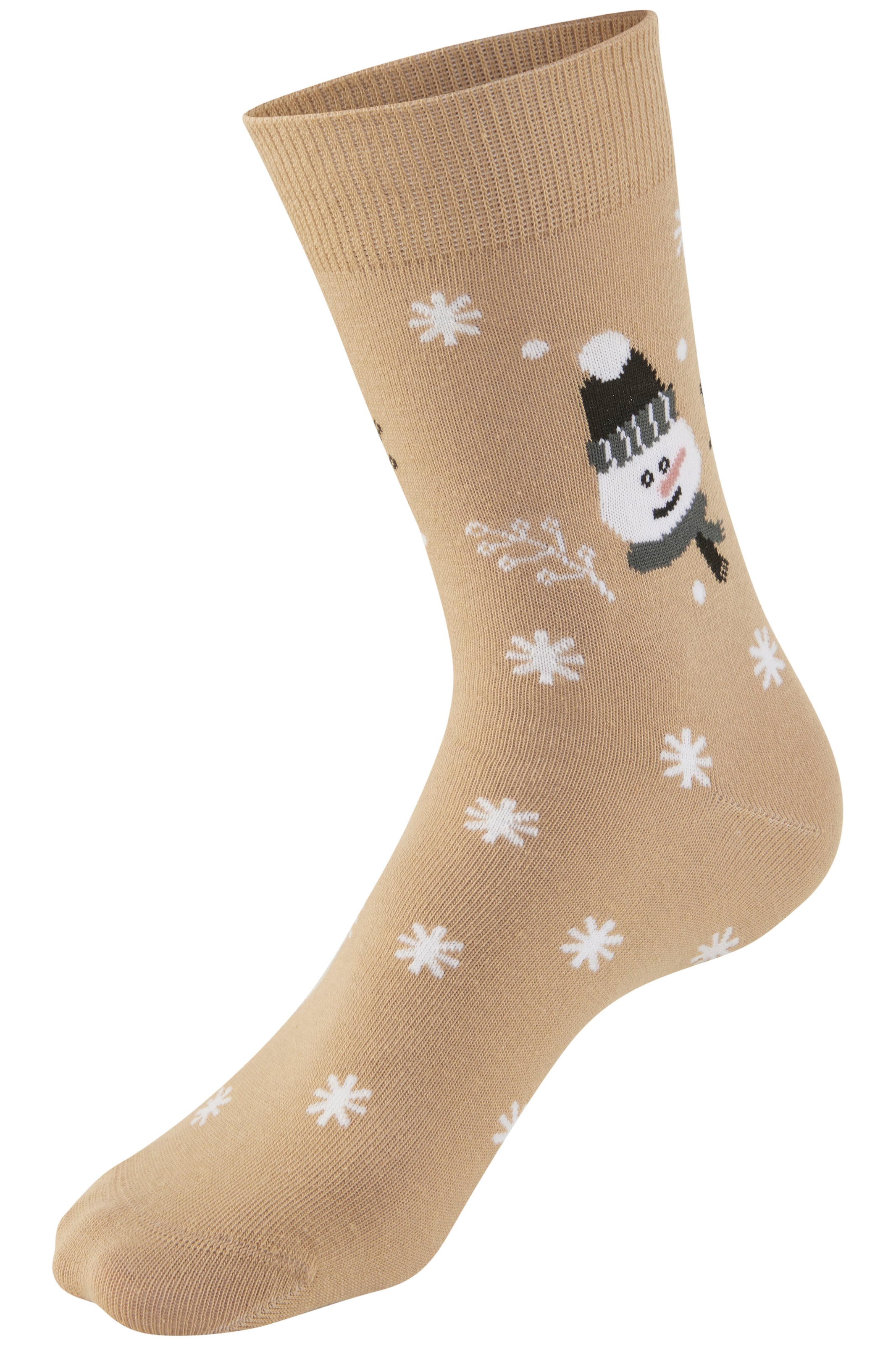 H.I.S Chaussettes basiques Packung, 3 Couple tlg. mit lustigen Weihnachtsmotiven