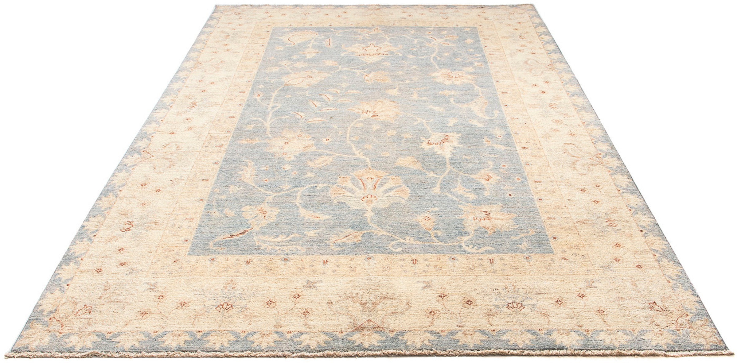 Image of morgenland Orientteppich »Ziegler - 251 x 170 cm - hellblau«, rechteckig, 6 mm Höhe, Wohnzimmer, Handgeknüpft, Einzelstück mit Zertifikat bei Ackermann Versand Schweiz