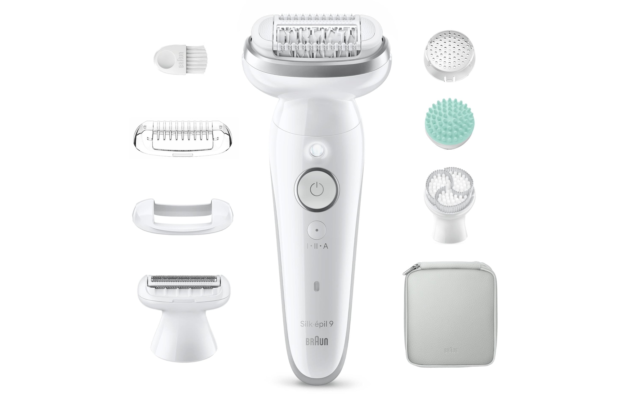Braun Épilateur »Silk-épil 9 SES9-080« All-in-One Set, Wet & Dry, Peelingbürste, Massagepad, Rasieraufsatz