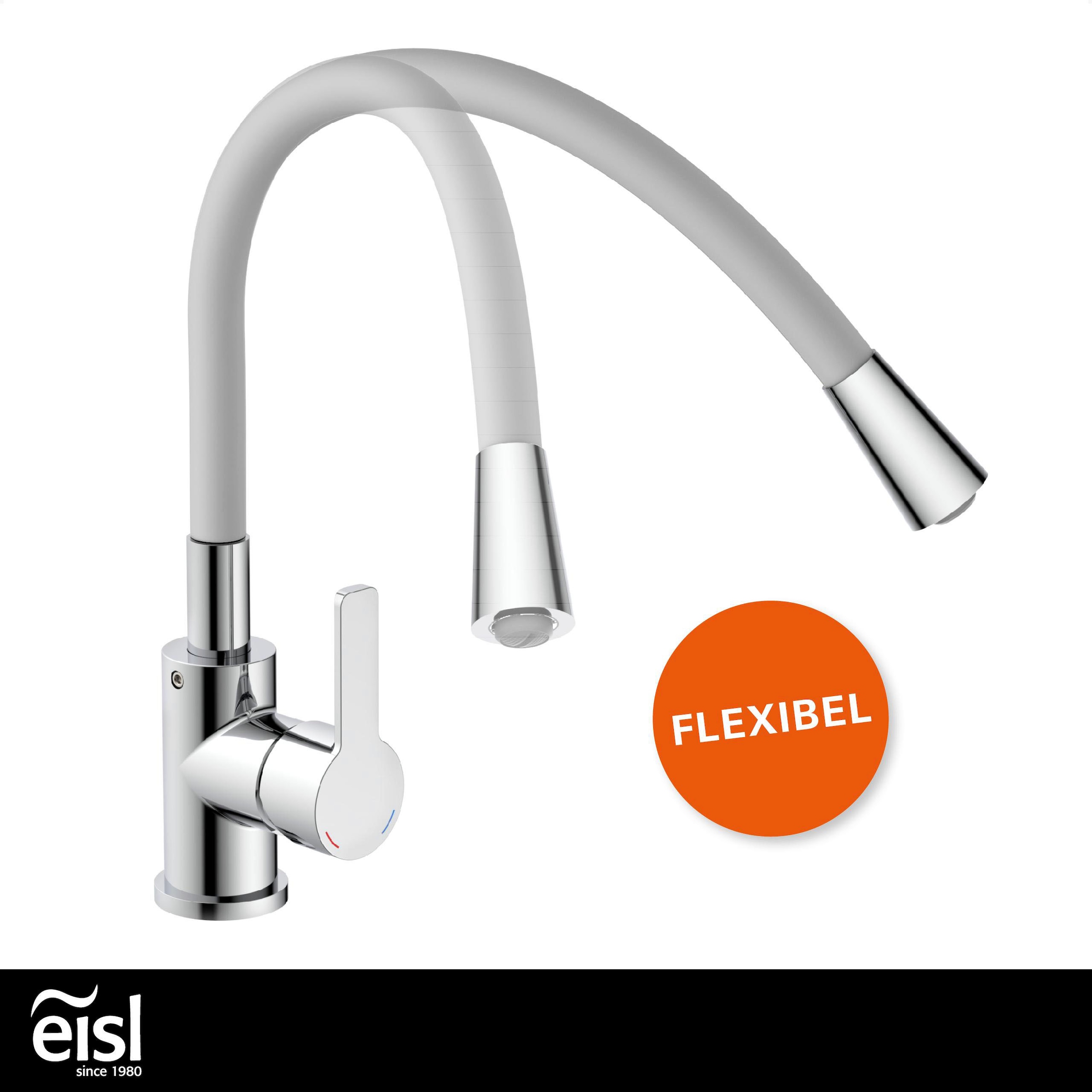 Eisl Robinet d'évier »Flexo« energiesparender Cold-Start, wassersparender Eco-Click,360° schwenkbar