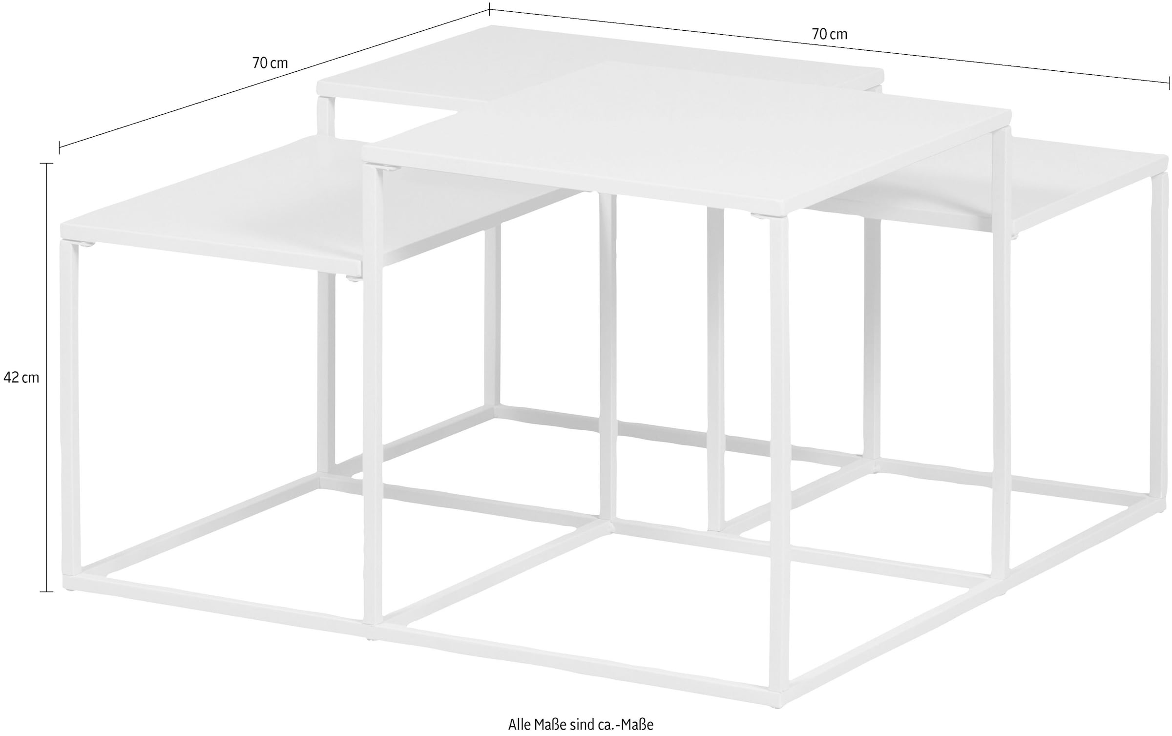 WOOOD Couchtisch »Mida« mit spielerischen Höhenvariationen
