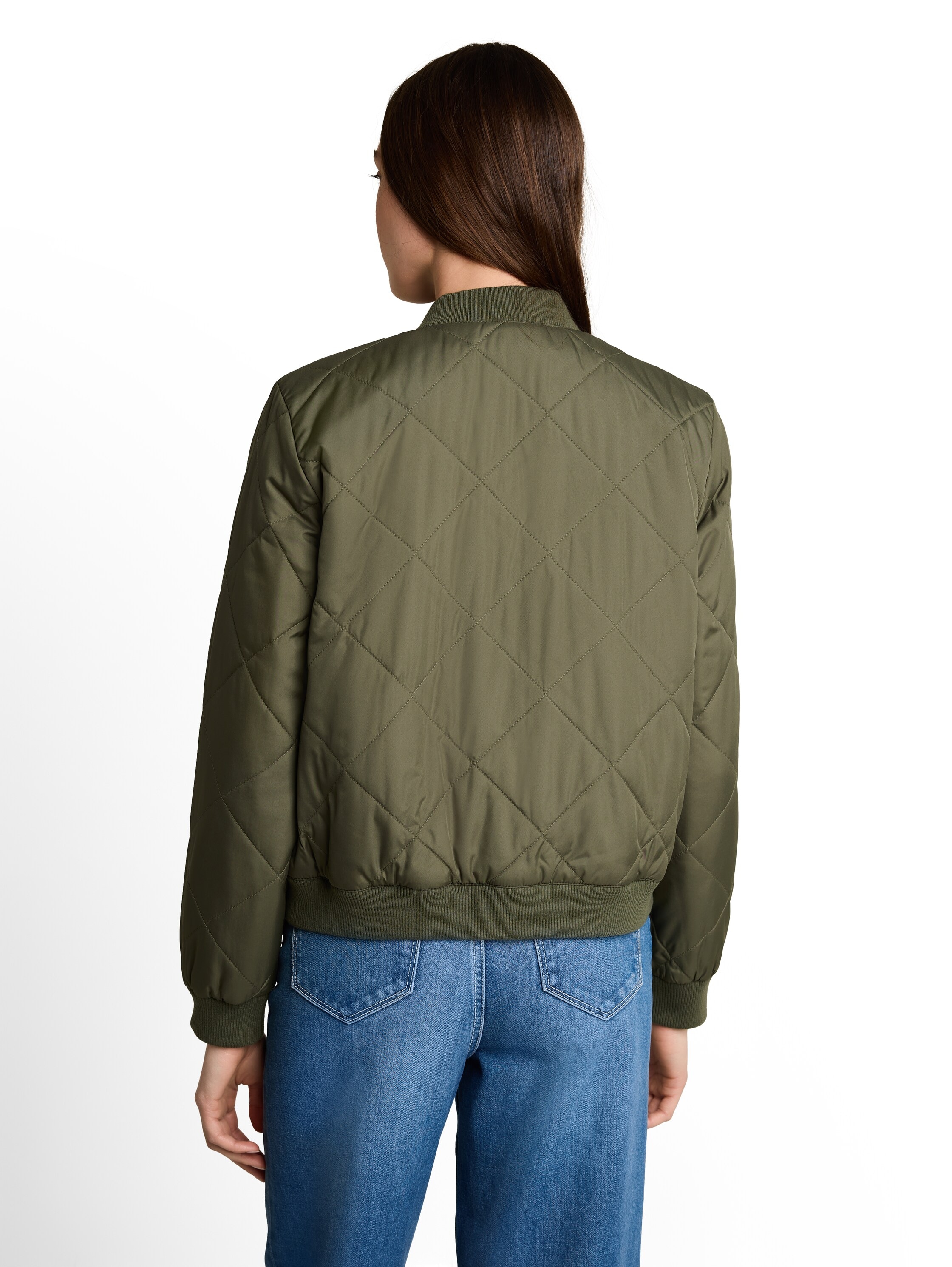 TOM TAILOR Denim Blouson sans capuche avec col montant et fermeture éclair