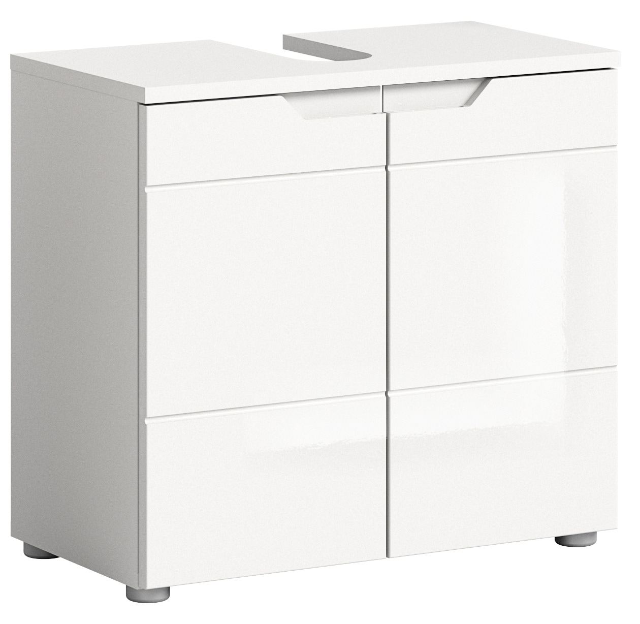 Image of INOSIGN Waschbeckenunterschrank "CAPRI, Breite 63 cm, mit Siphonausschnitt, 2 Türen & 1 Einlegeboden" WBU, Unterschrank, Badschrank, Badunterschrank, Waschbeckenschrank