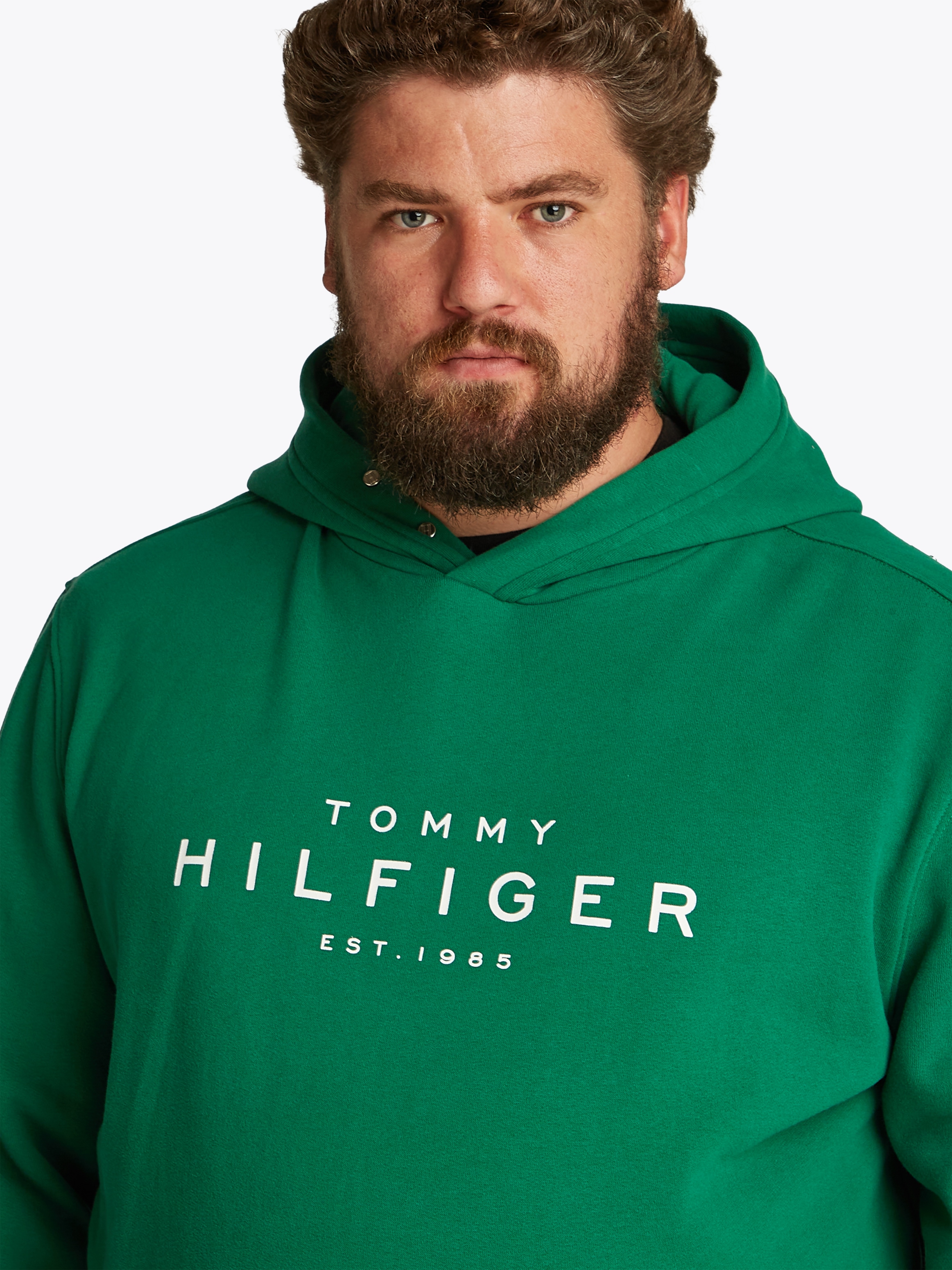Tommy Hilfiger Big & Tall Sweatshirt »BT-TOMMY HILFIGER HOODY-B«, in Grossen Grössen, Logostickerei