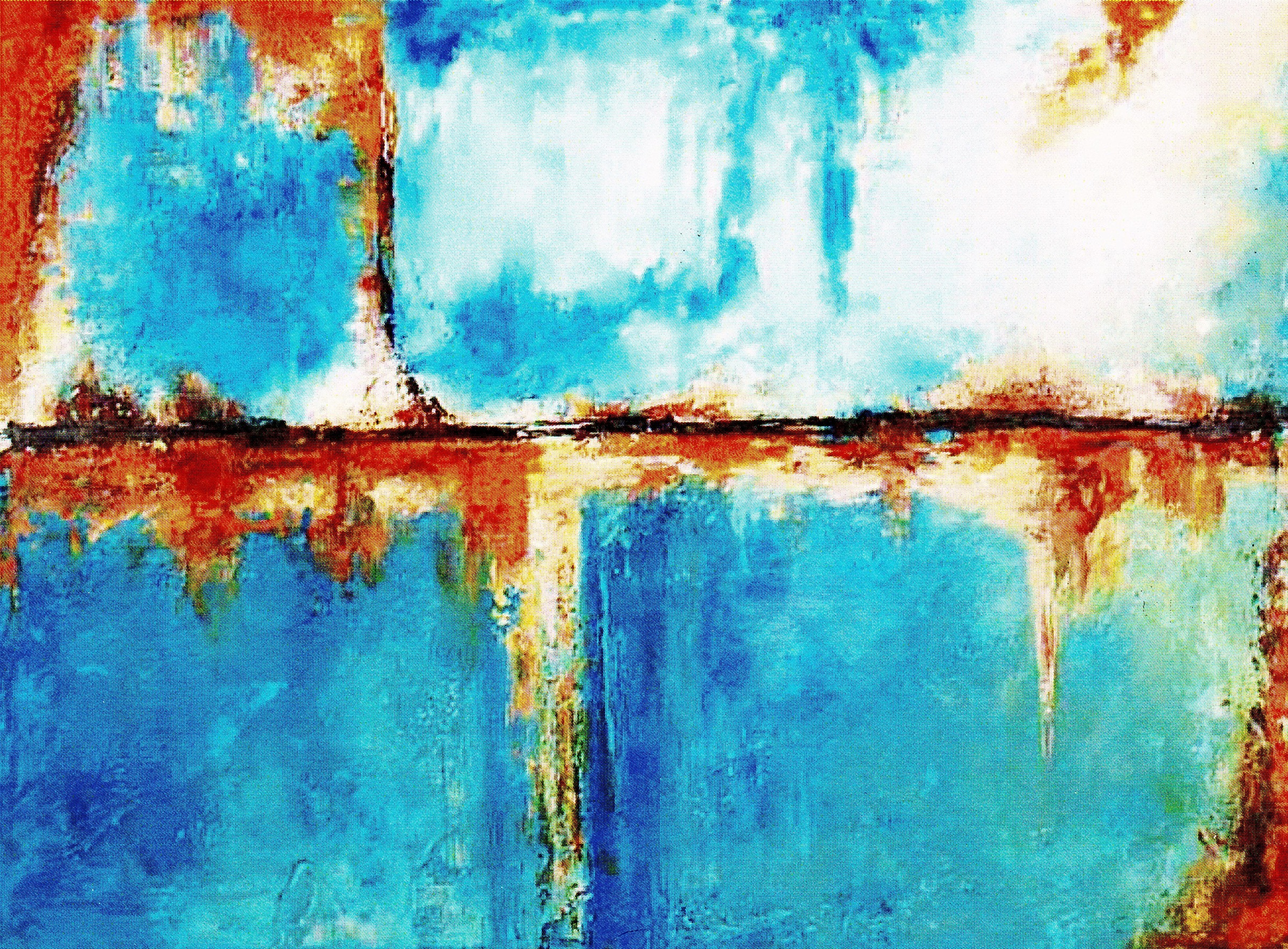 Image of my home Gemälde »Blauer Horizont«, (80/3,5/60 cm) bei Ackermann Versand Schweiz