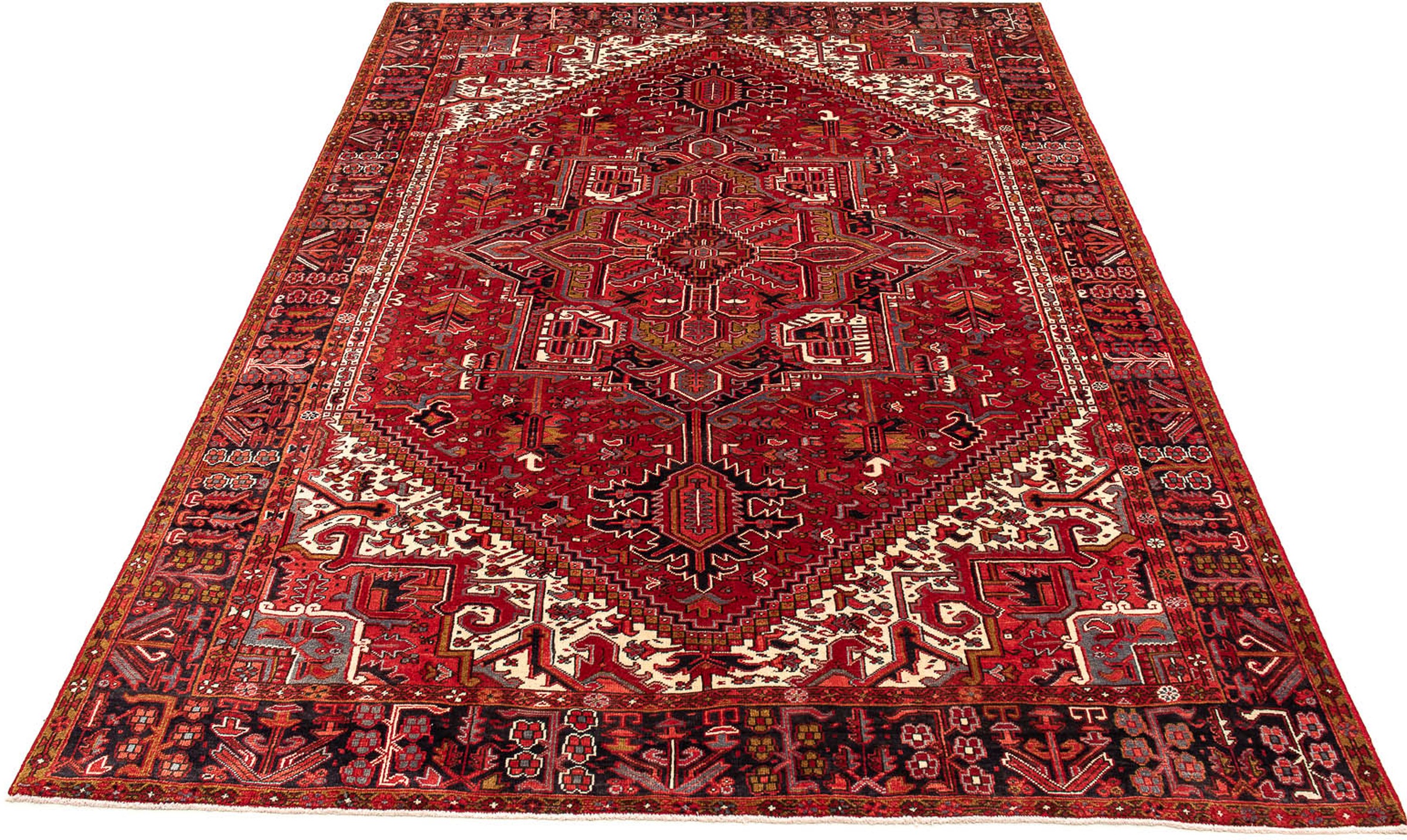 Image of morgenland Orientteppich »Perser - Nomadic - 398 x 298 cm - dunkelrot«, rechteckig, 10 mm Höhe, Wohnzimmer, Handgeknüpft, Einzelstück mit Zertifikat bei Ackermann Versand Schweiz