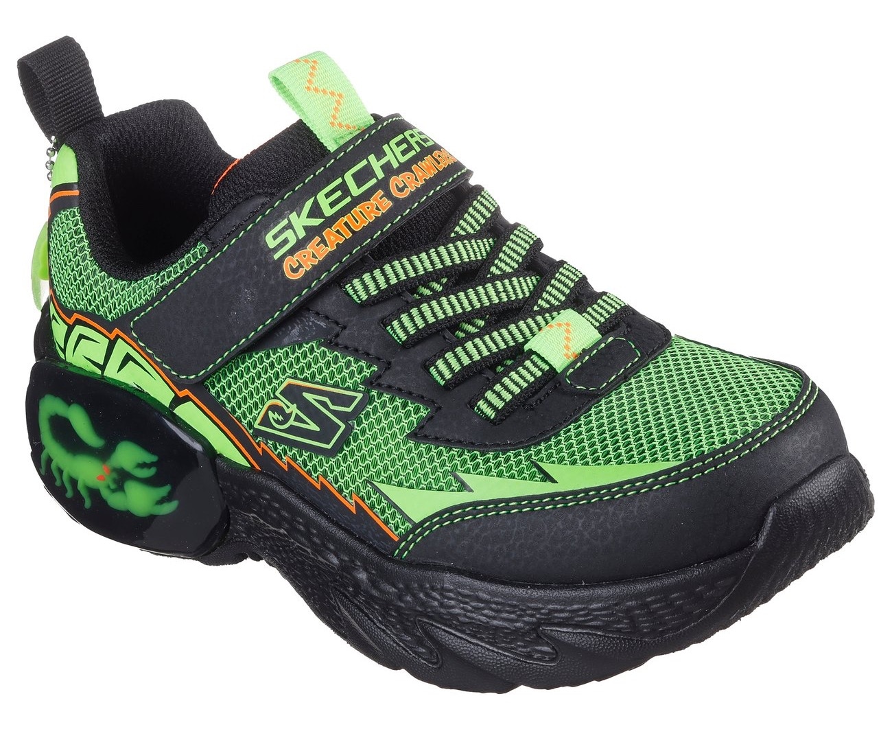 Image of Skechers Sneaker "CREATURE-CRAWLERS" Klettschuh mit coolem Motiv, Grössenschablone zum Download