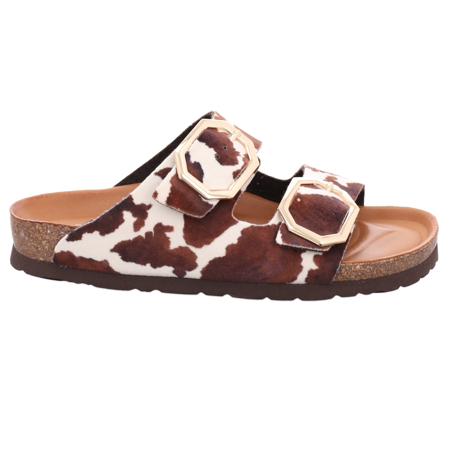 Rohde Pantolette »Alba Giraffe«  Chaussure d'été, chausson avec imprimé peau de vache tendance