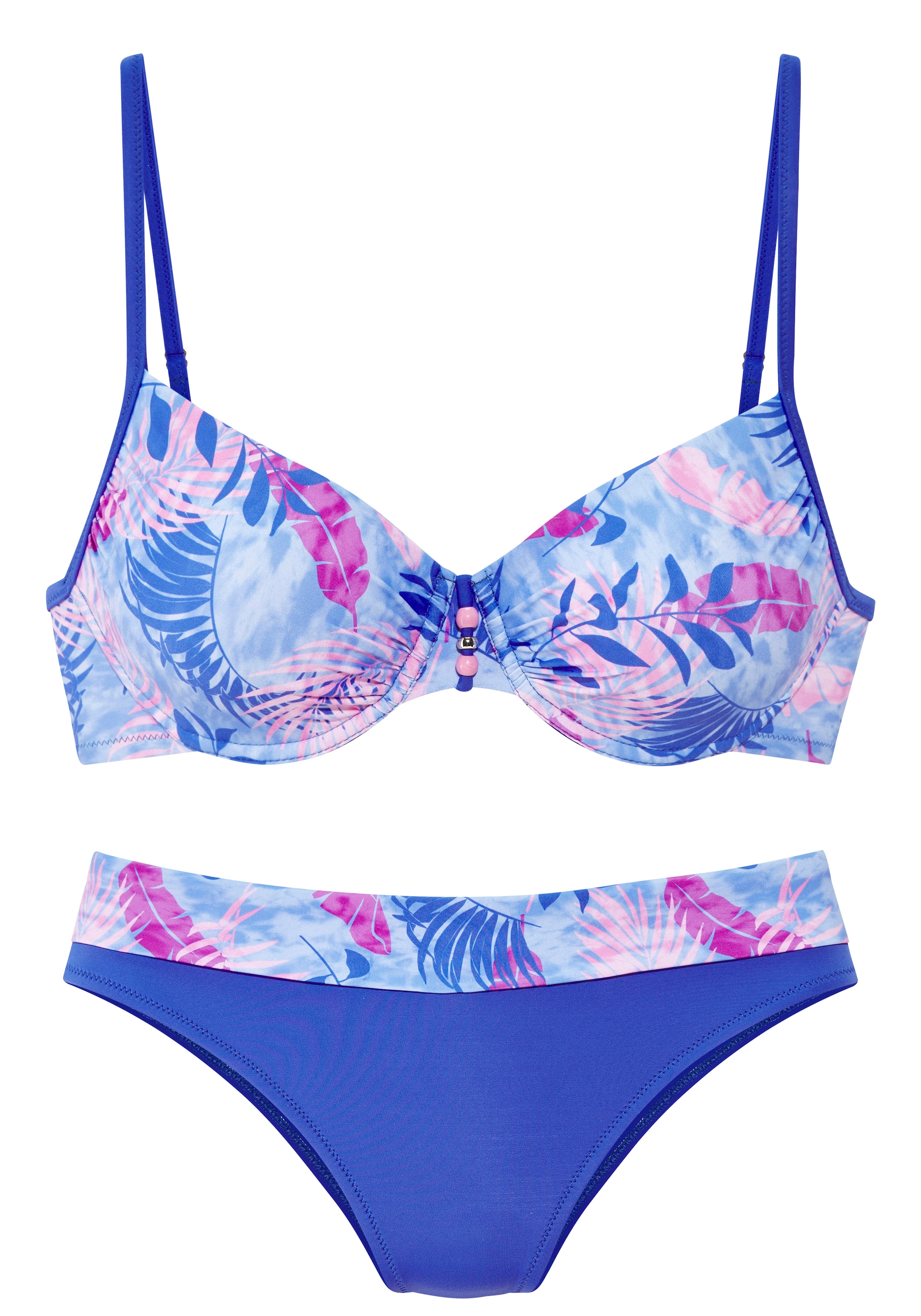Vivance Bikini à armatures avec imprimé feuilles stylé