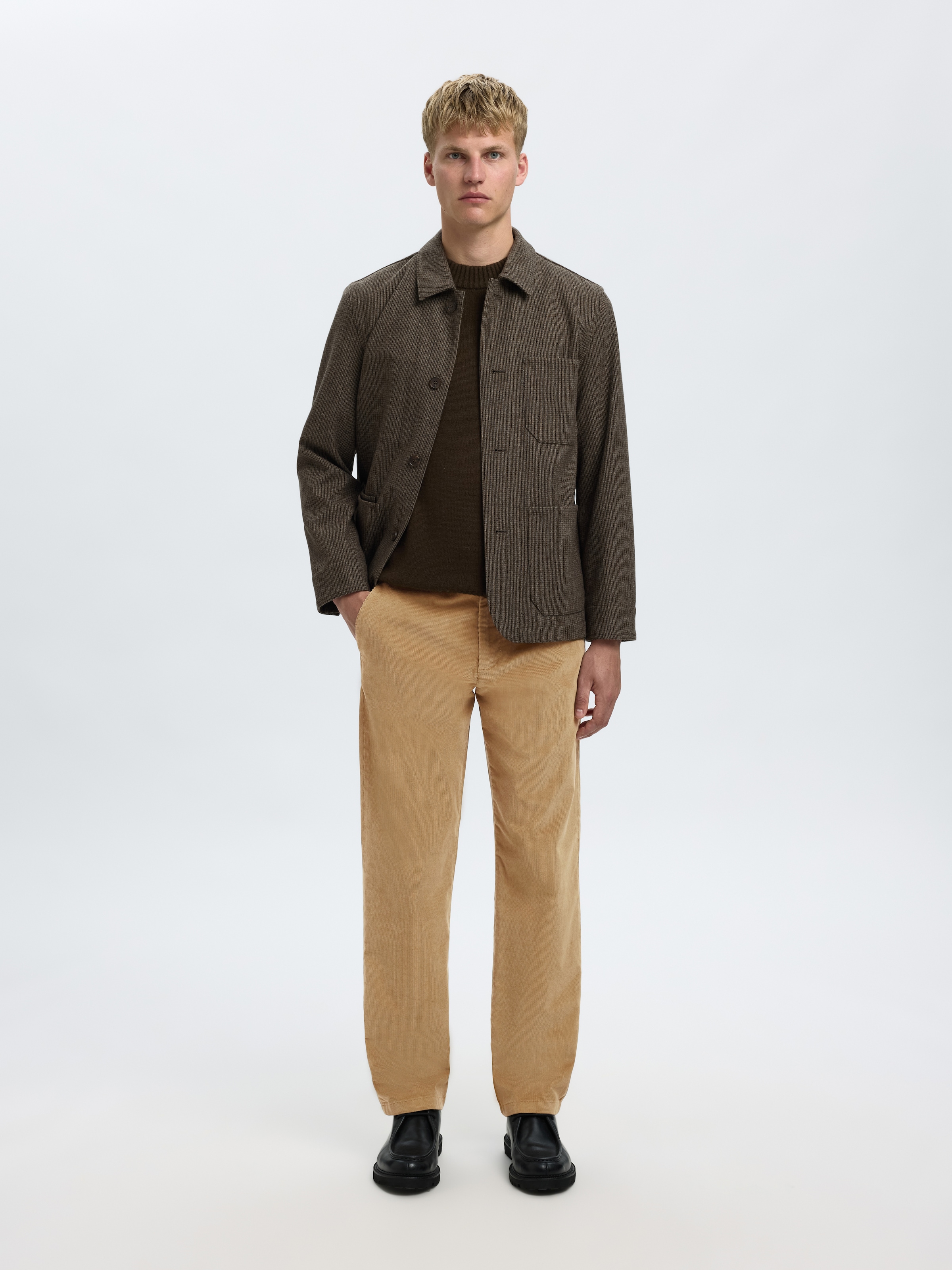 SELECTED HOMME Cordhose »SLH196-STRAIGHT MILES CORD PANT W NOOS«