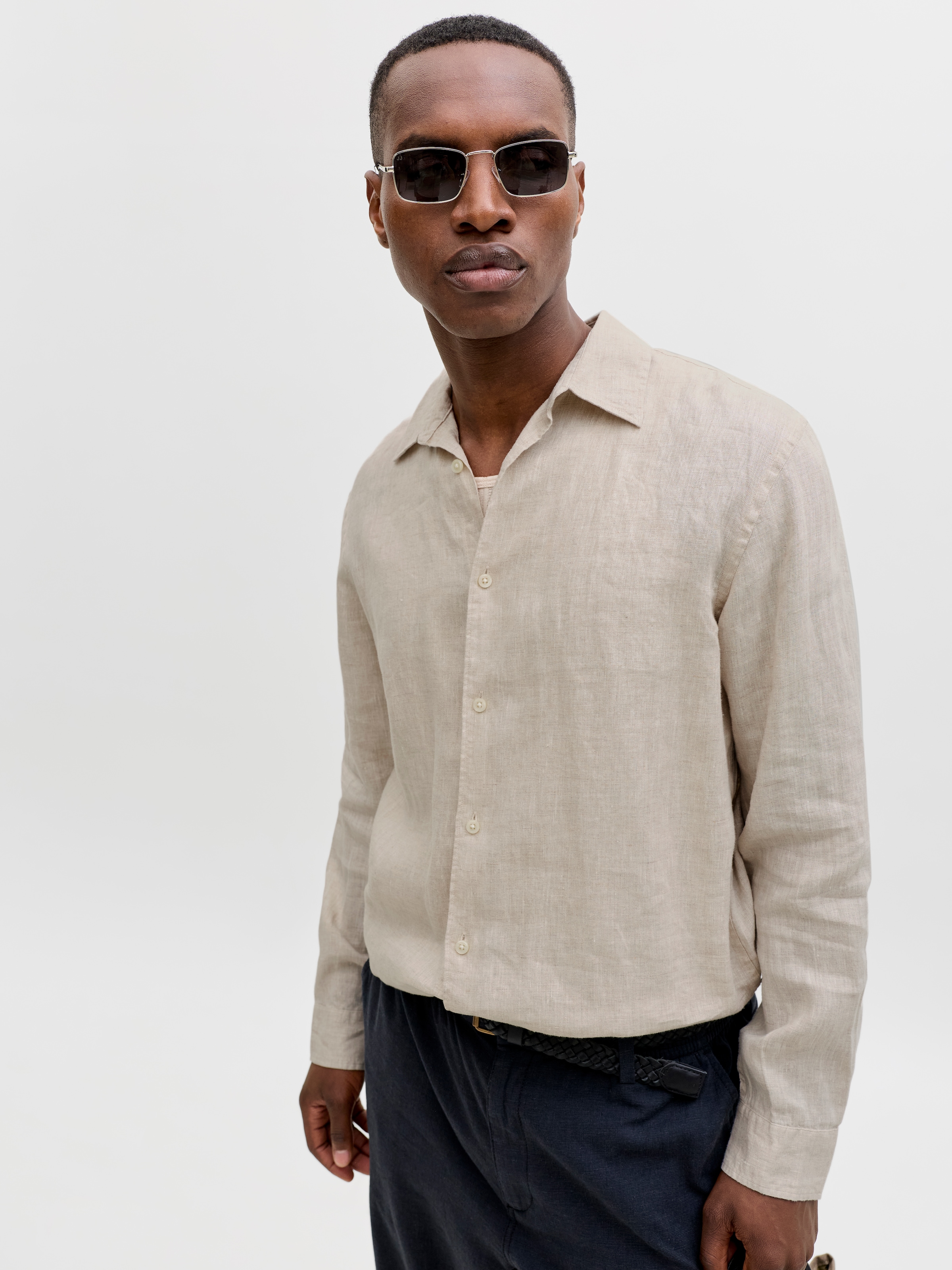Jack & Jones Chemise à manches longues »JPRBLALAWRENCE LINEN LS SHIRT SN«