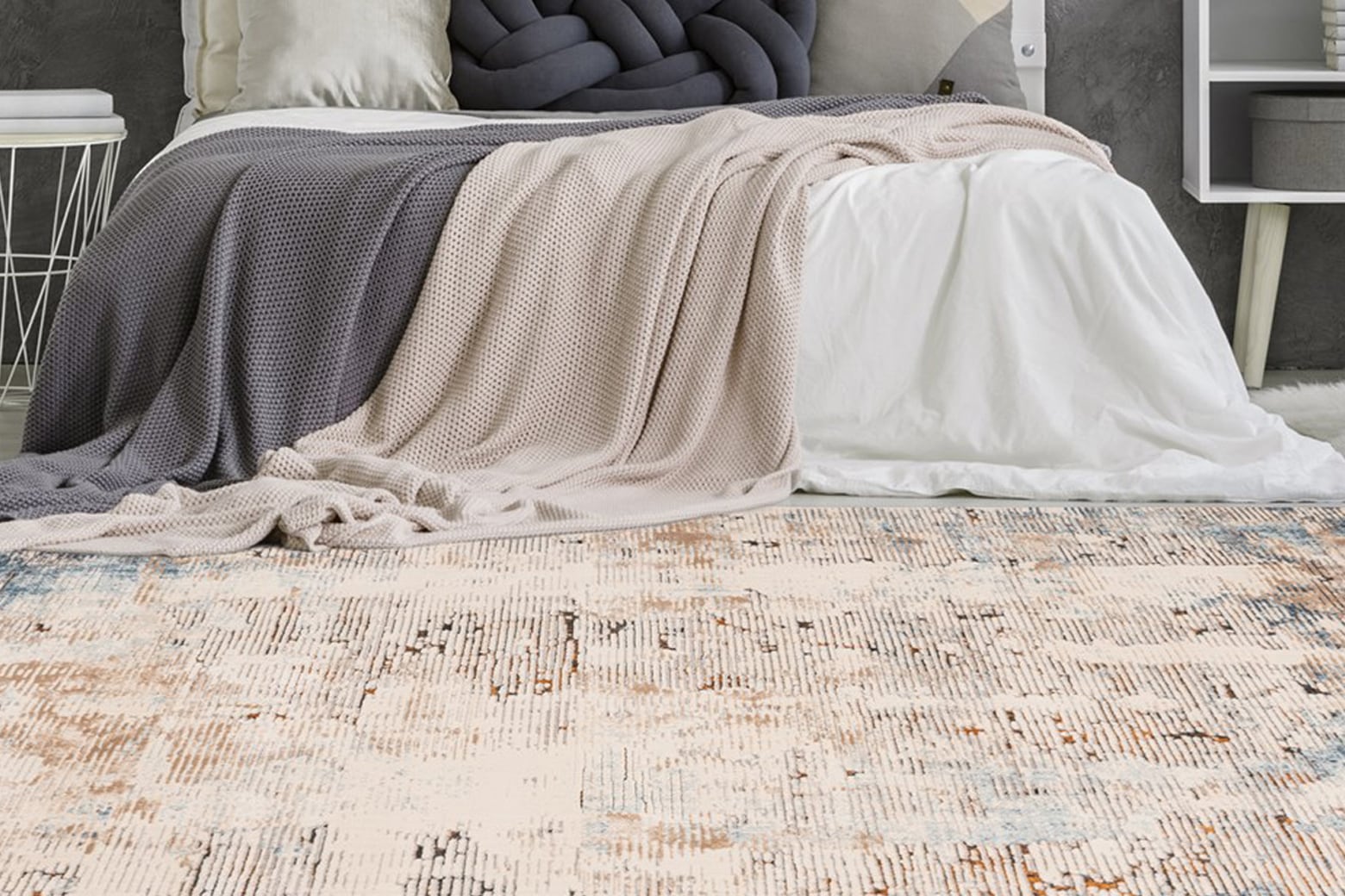 Image of Arte Espina Teppich "Palace 100" rechteckig 13 mm Höhe Soft Touch, Vintage-Design, dezente Farben