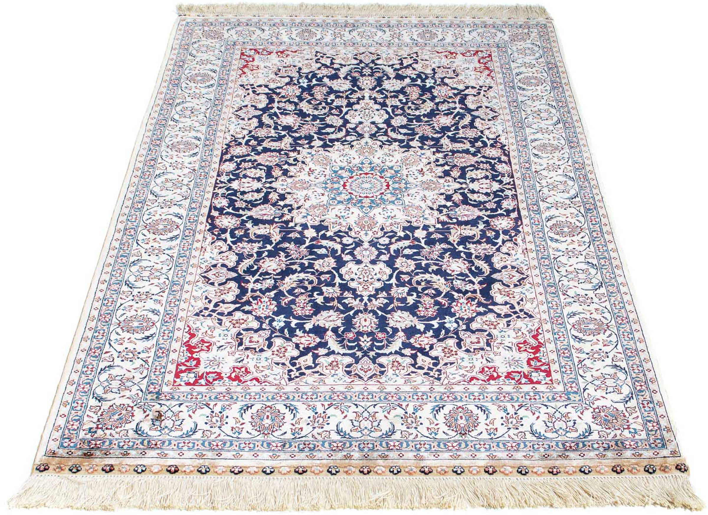 Orientteppich »Hereke - 152 x 91 cm - dunkelrot«, rechteckig, 3 mm Höhe, Wohnzimmer,...