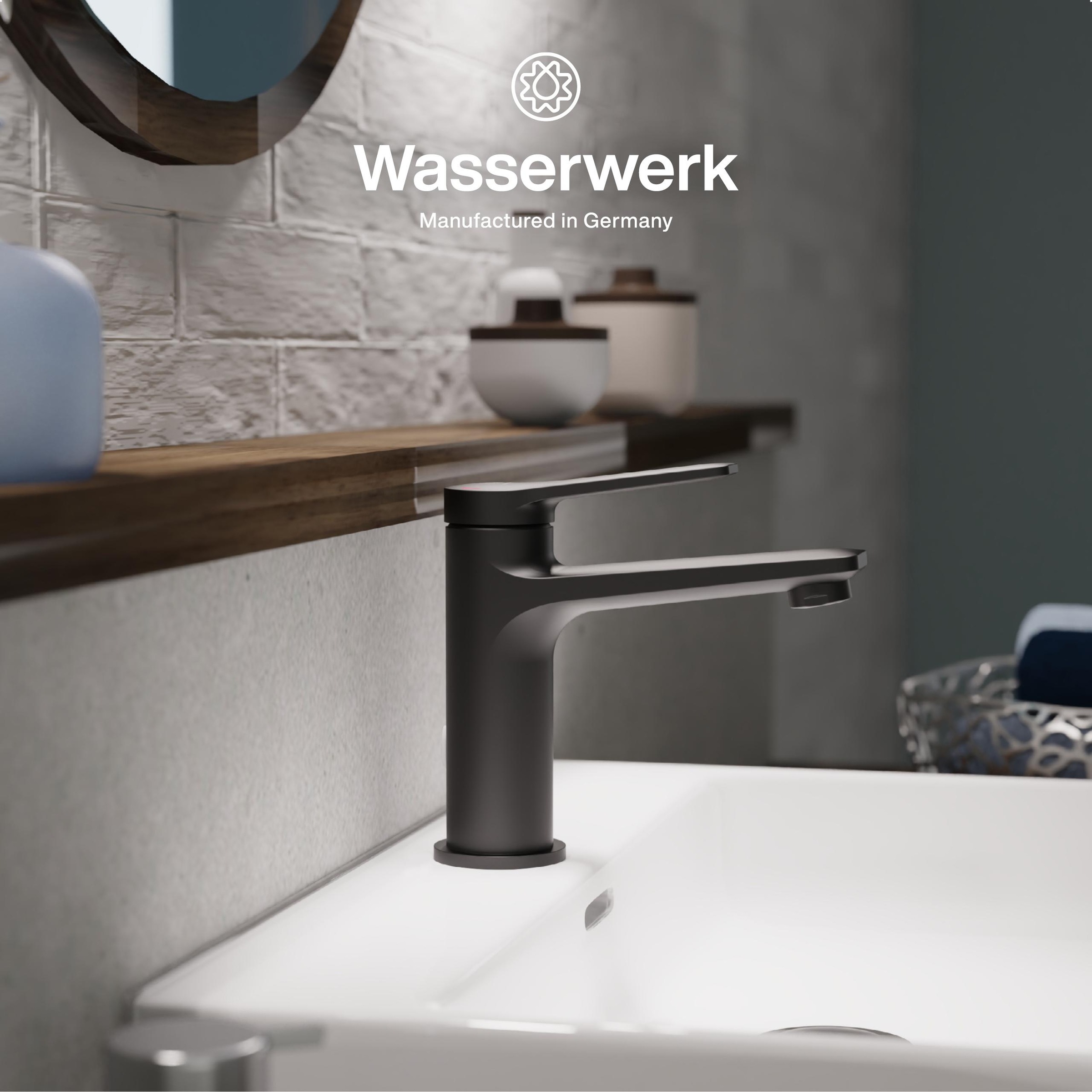 WASSERWERK Waschtischarmatur "WT 12" inkl. Popup, wassersparend