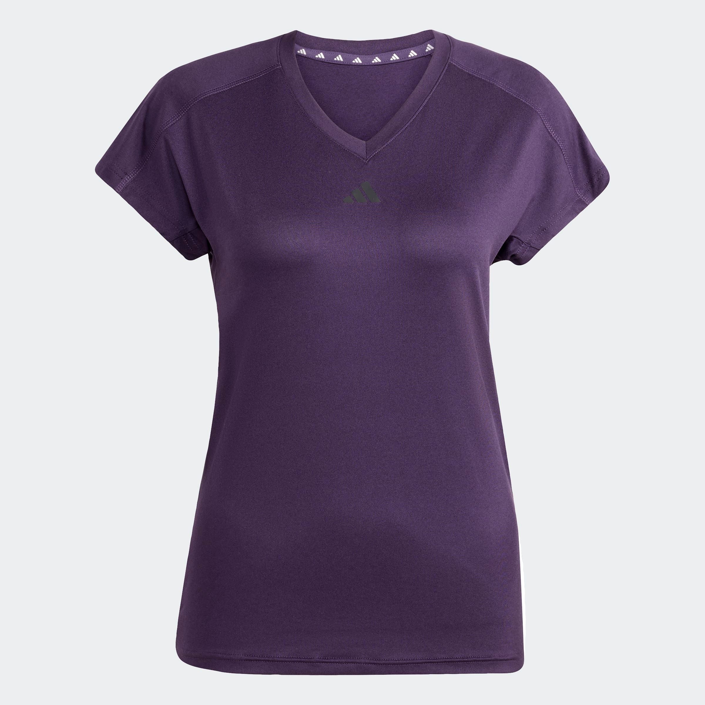adidas Performance T-Shirt »AEROREADY TRAIN ESSENTIALS MINIMAL BRANDING V-NECK«, Trainingsshirt, feuchtigkeitsabsorbierend mit V Ausschnitt