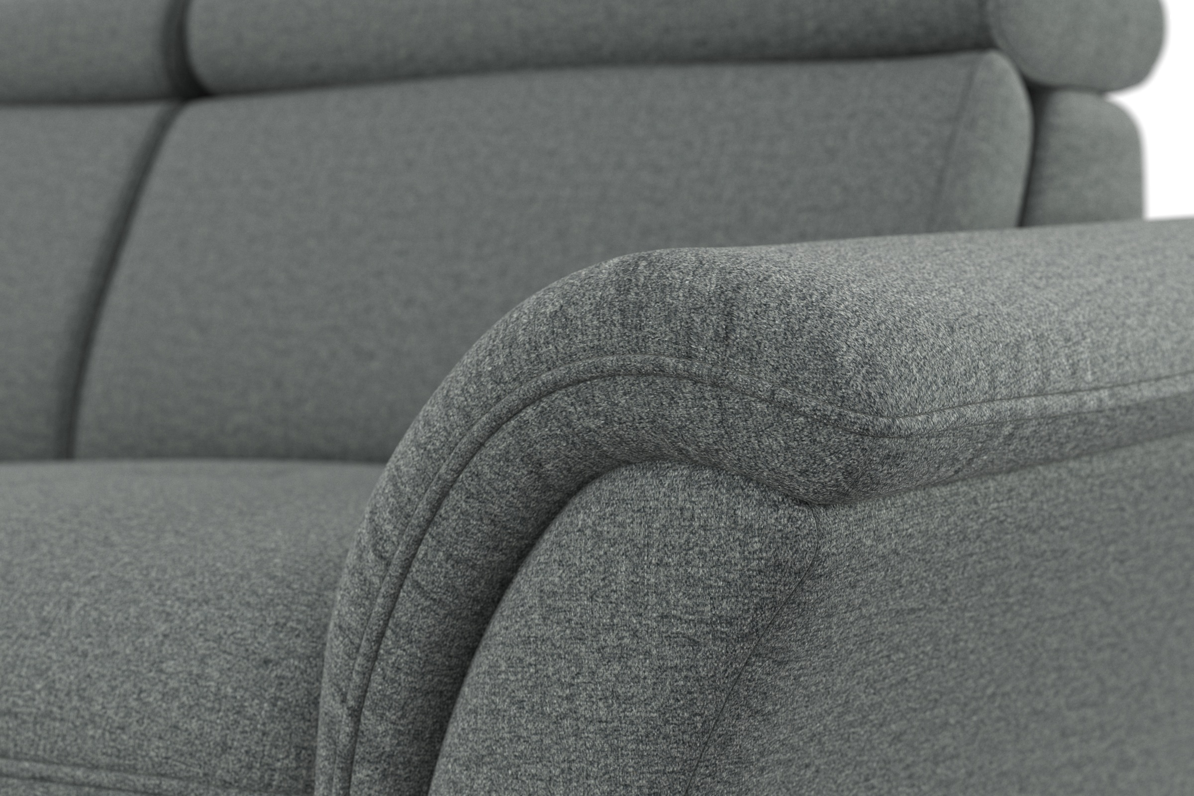 Home affaire Ecksofa »Lindgren L-Form« wahlweise mit Bett mit klappbaren Rollen, Kasten und Kopfverstellung