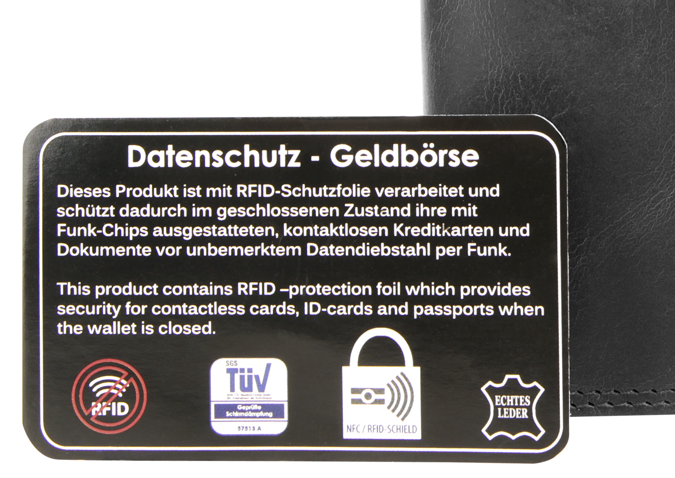 Chiemsee Geldbörse, echt Leder