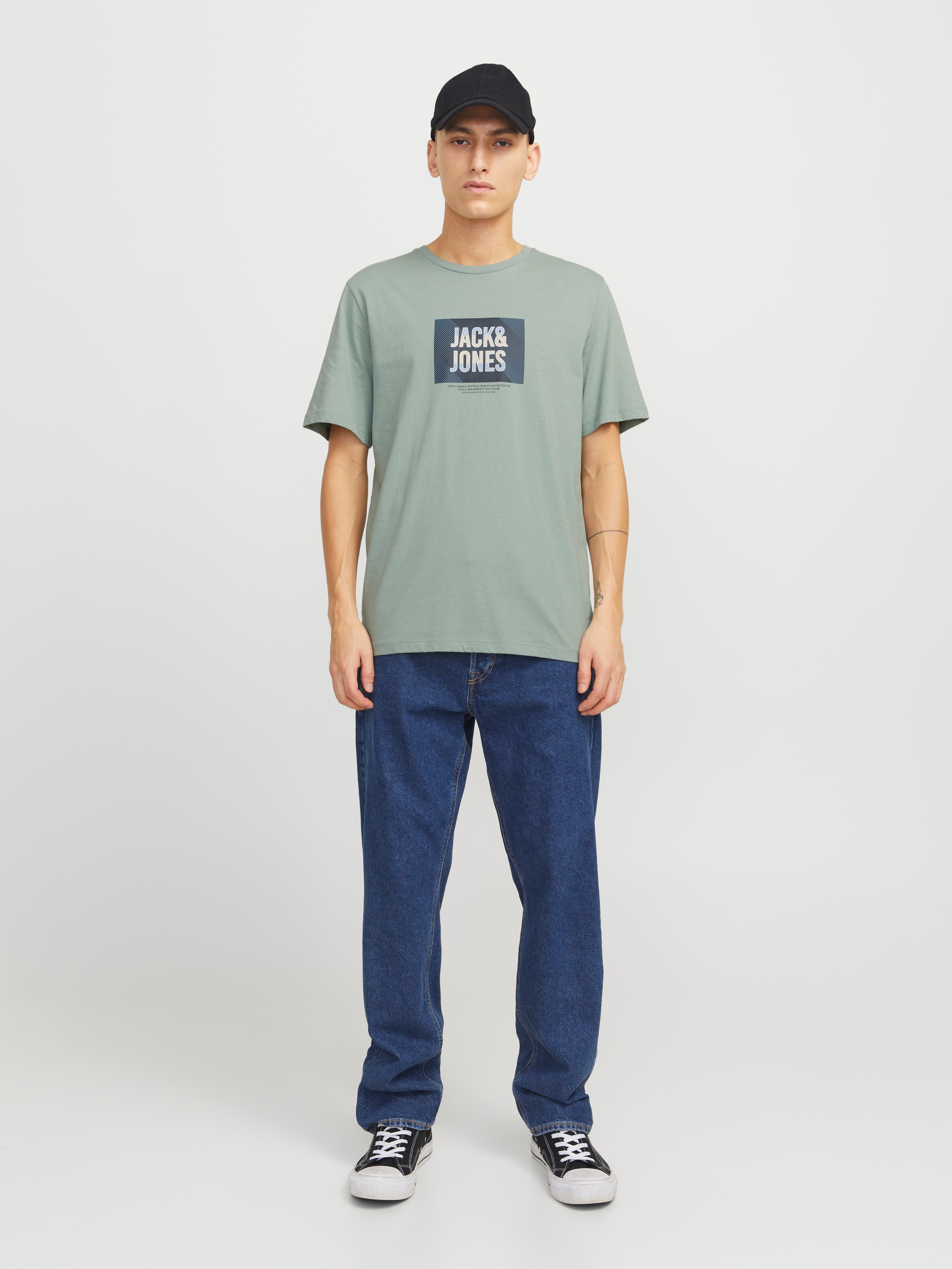 Jack & Jones Print-Shirt »JJHUDSON – Print-Shirt mit Rundhals und Loose Fit«, bedruckt, modisch, loose fit, Jersey