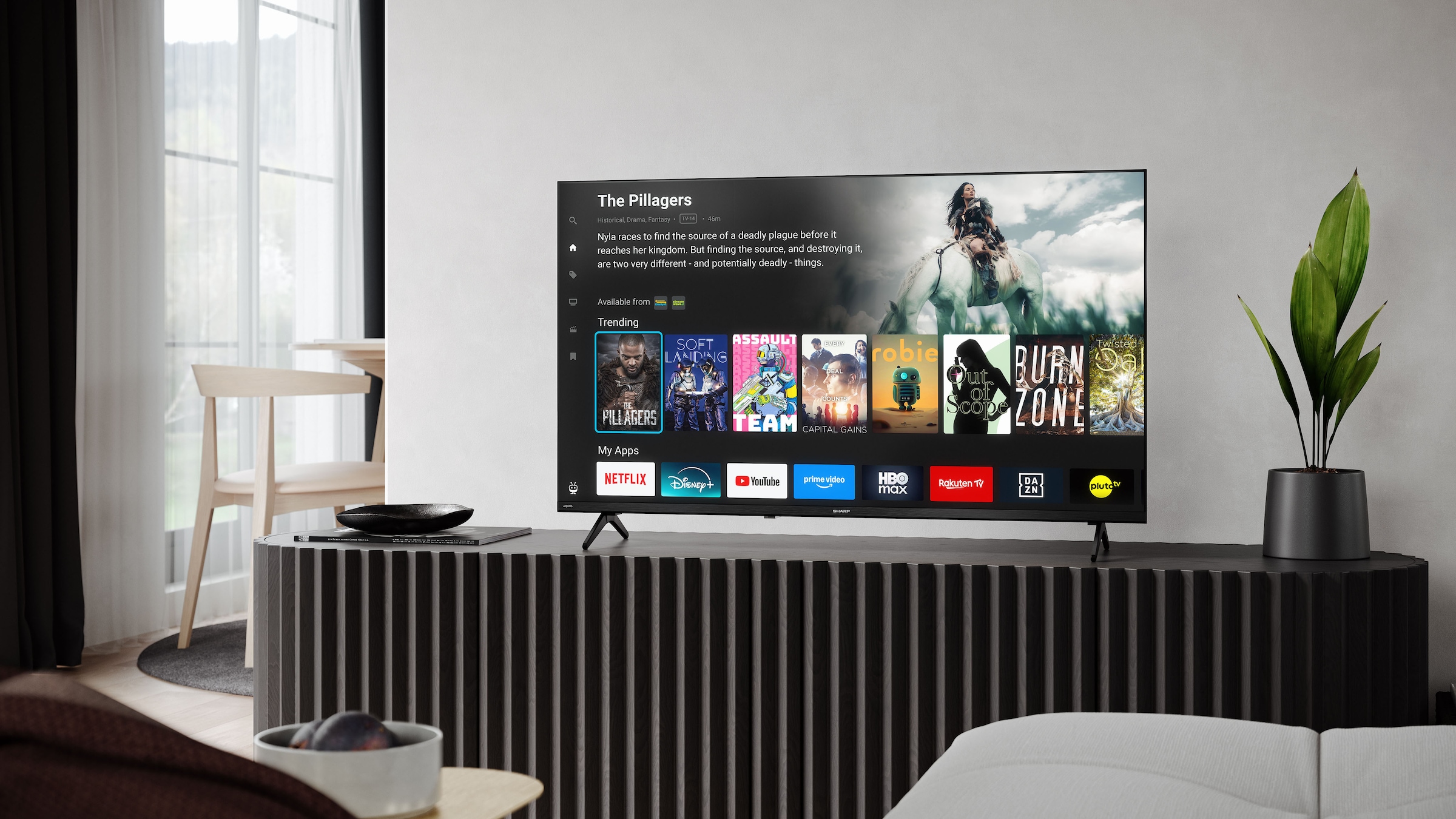 Sharp Téléviseur QLED »2T-C40HE3x« 101 cm/40 ″