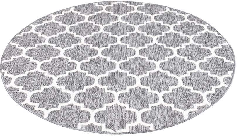 Carpet City Outdoorteppich »Outdoor 462«, rund, 5 mm Höhe, UV-beständig, Flachgewebe, auch in quadratischer Form erhältlich