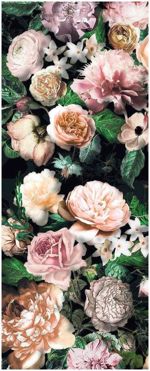Image of Komar Vliestapete »Victoria Black Panel«, floral bei Ackermann Versand Schweiz