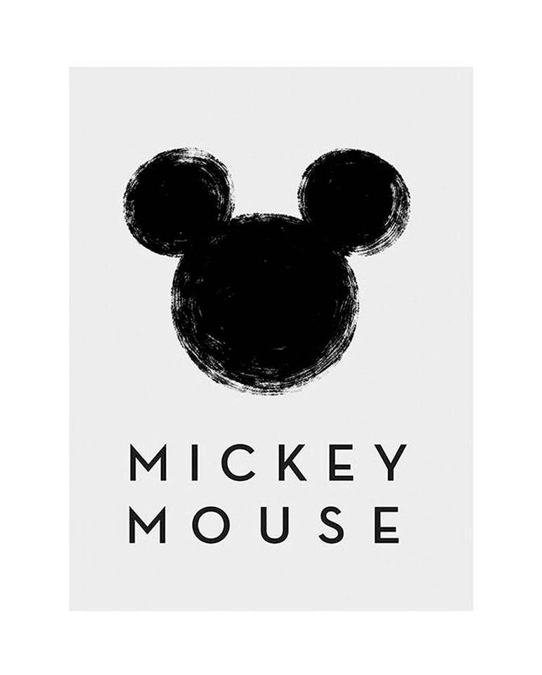 Komar Bild »Mickey Mouse Silhouette«, Disney, (1 St.), Wandbild zur Dekoration im Kinderzimmer - ohne Rahmen