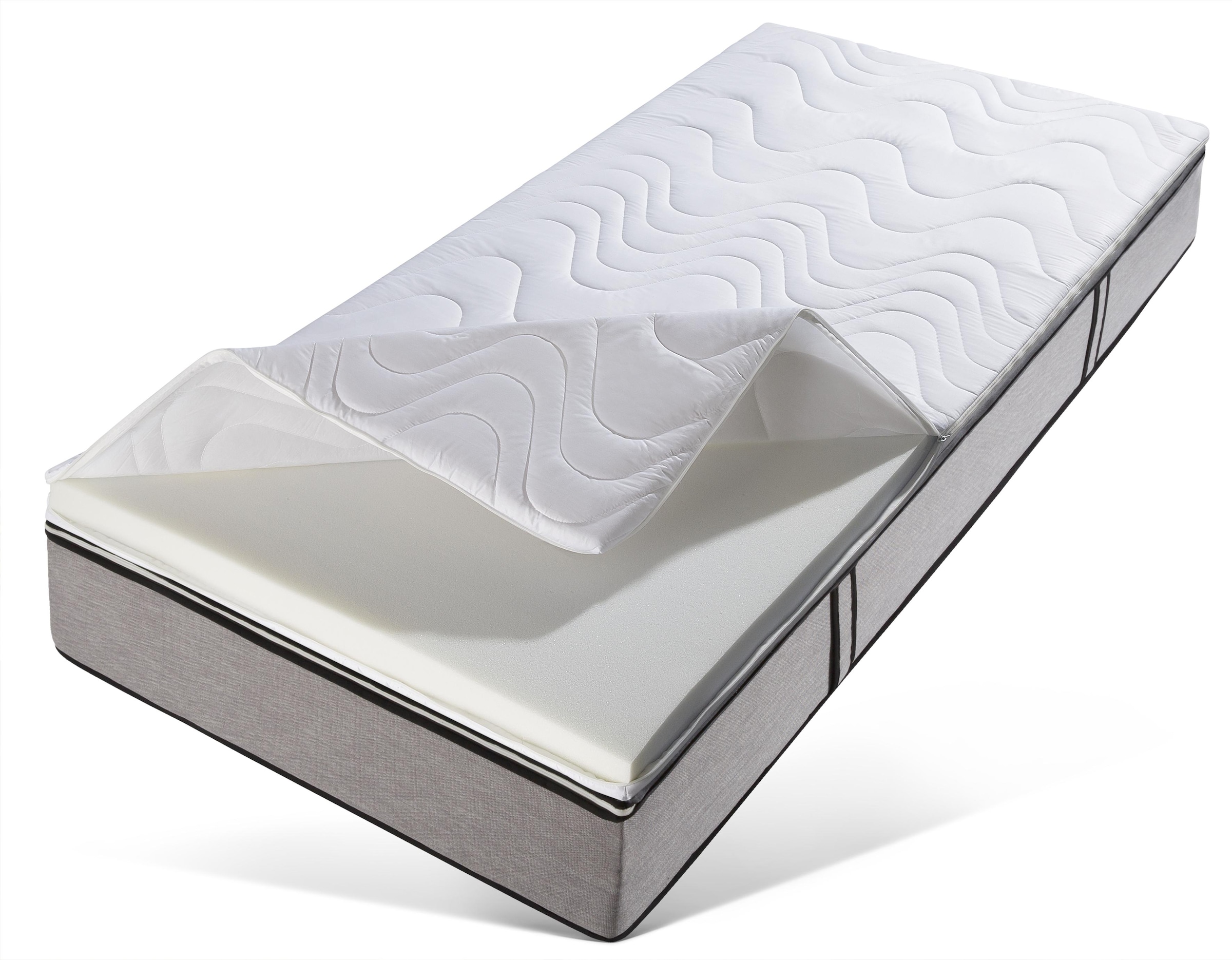 Beco Topper »Micro Medium Komfort, Komfortschaum, besonders langlebig, RG 35«, (1 St.), Topper in 90x200 cm und weiteren Grössen, punktelastischer Topper