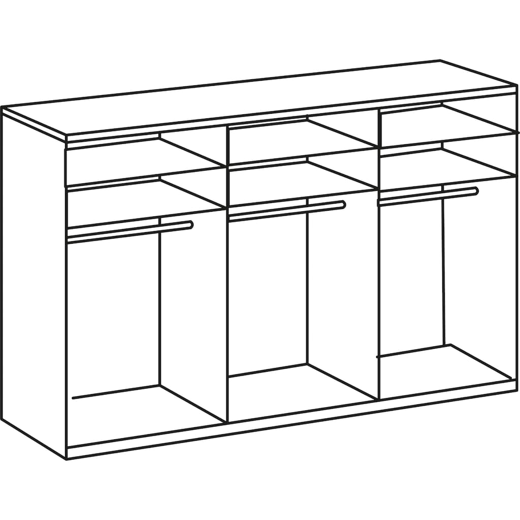 Wimex Schwebetürenschrank »Level by fresh to go«, mit Glastüren und Synchronöffnung