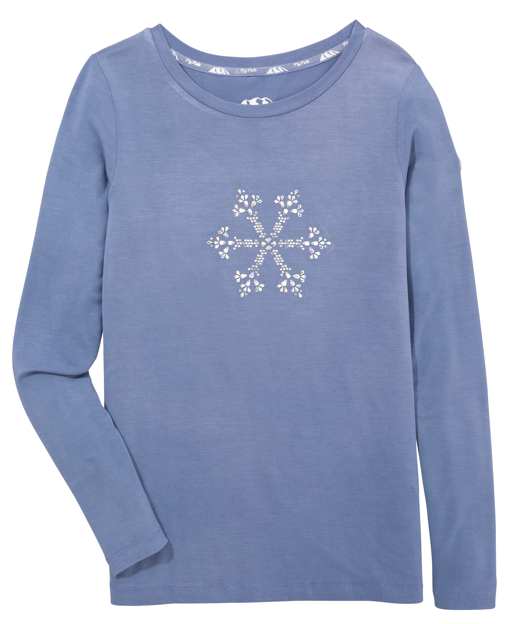 Image of Piz Palü Trachtenshirt, Damen, aus weichem Bambusmaterial, mit Kristallmotiv aus Glitzersteinen bei Ackermann Versand Schweiz