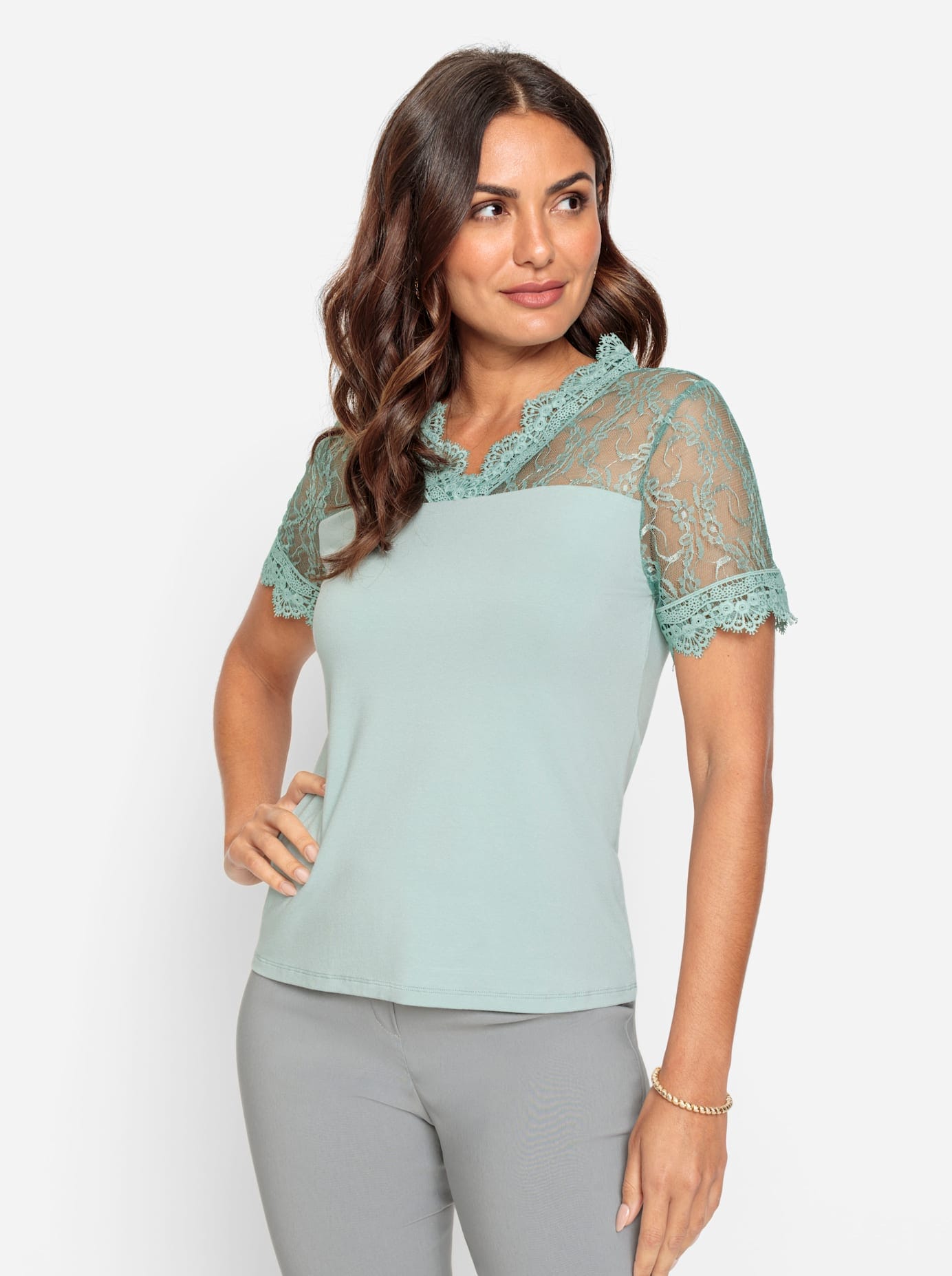 Lady V-Shirt »Shirt«, (1 tlg.)