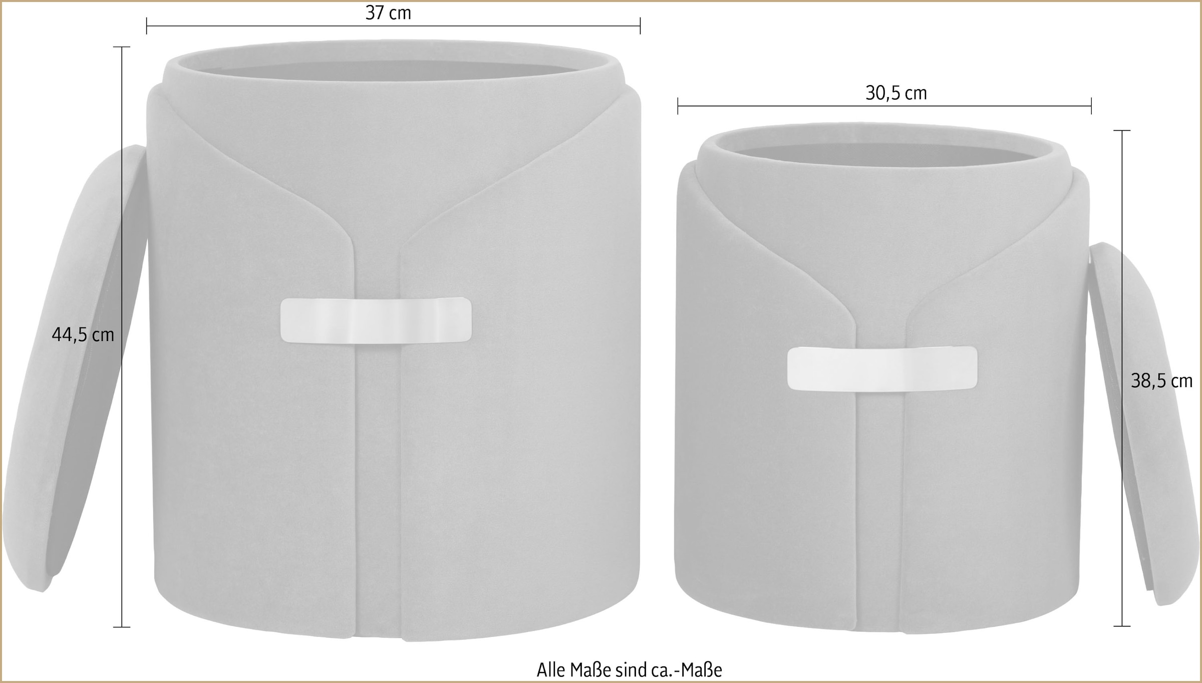 Kayoom Polsterhocker »Hocker Forcet 125« 2er-Set,  mit Stauraum, dekorativ