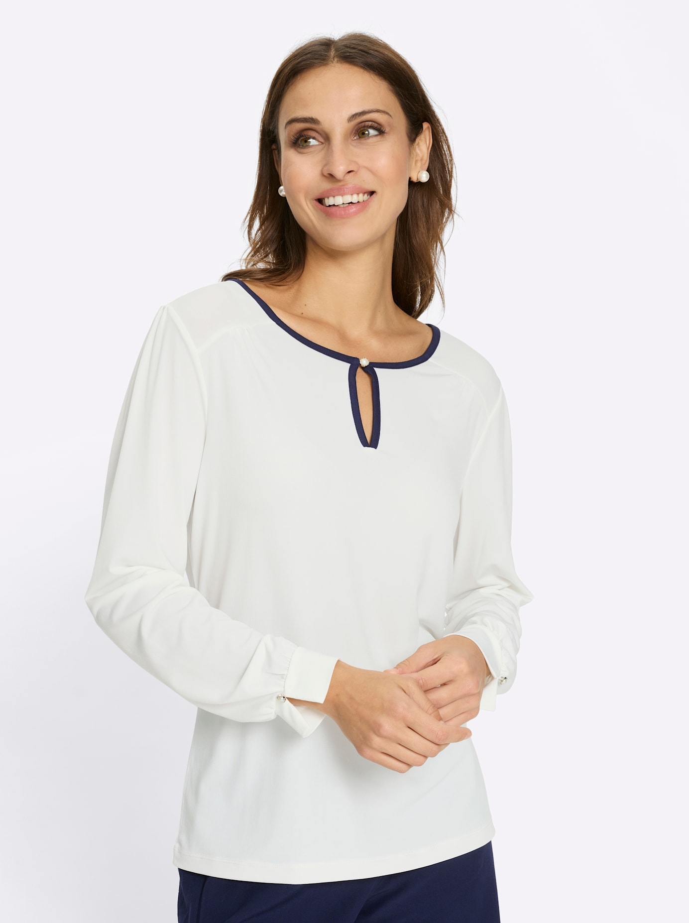 Lady Rundhalsshirt »Rundhals-Shirt« 1 tlg.