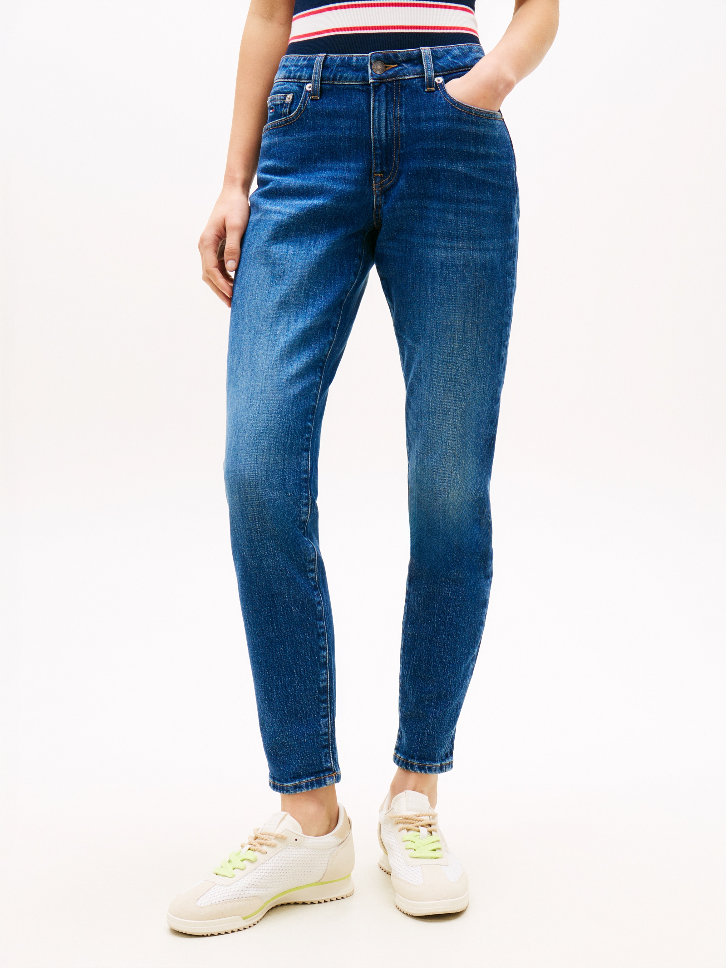 Image of Tommy Jeans Slim-fit-Jeans "MR SLIM" Mid Rise, 5-Pocket-Style