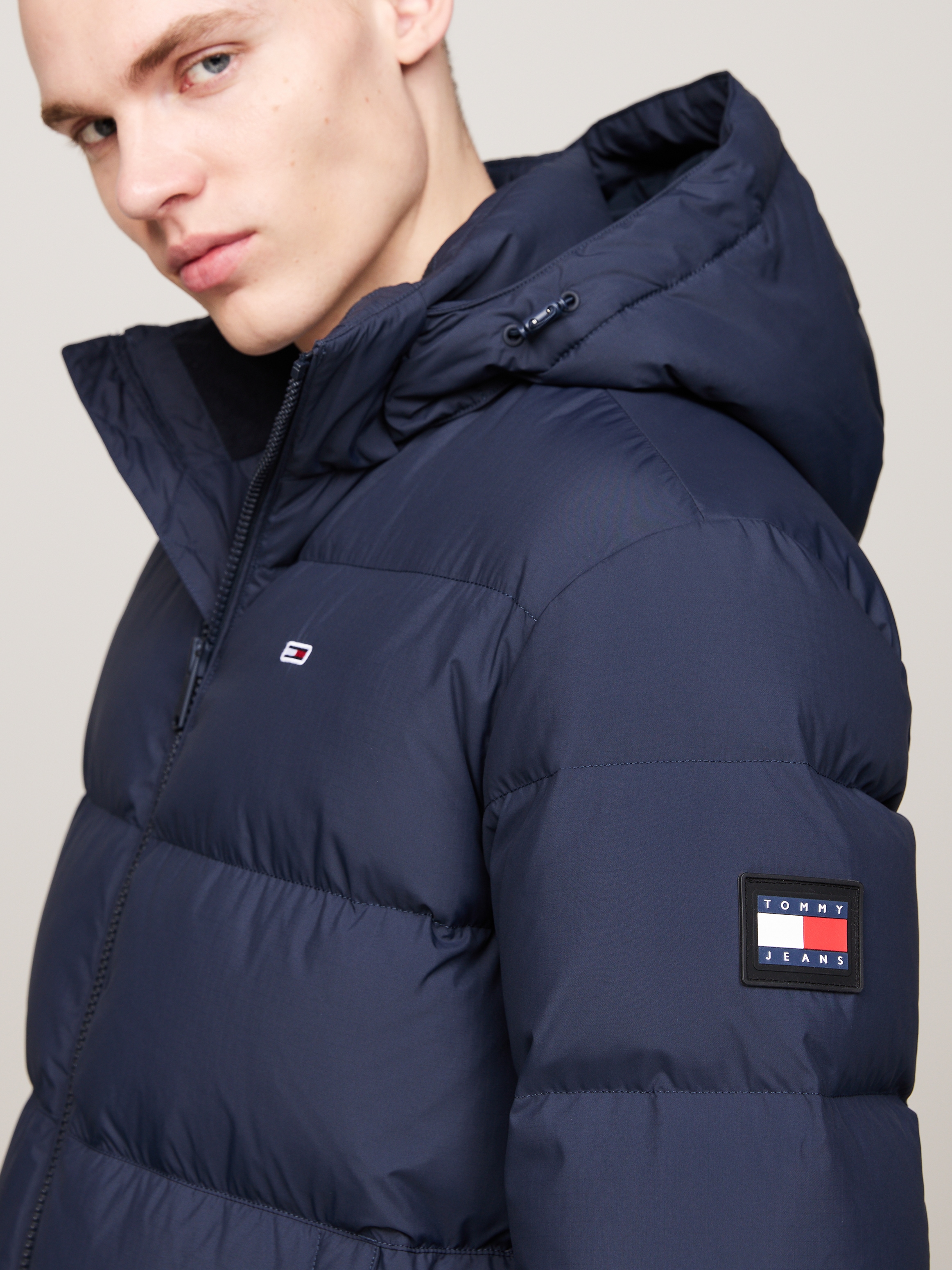 Tommy Jeans Plus Steppjacke »TJM ESSENTIAL DOWN JACKET EXT«, mit Kapuze, Grosse Grössen