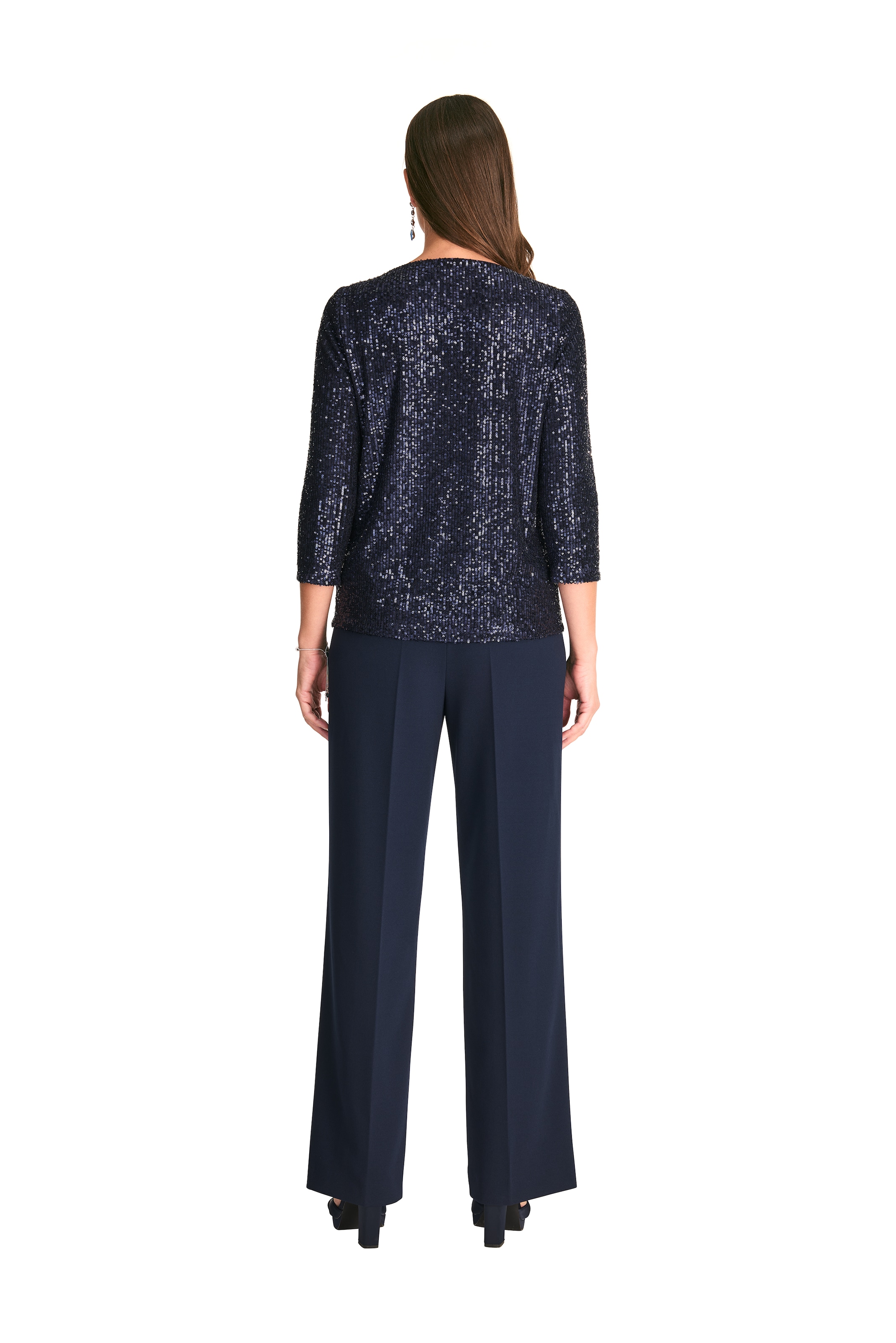 HERMANN LANGE Collection Paillettenshirt, im kurzen Schnitt