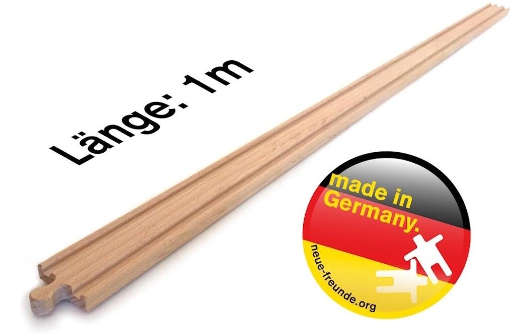 Image of Spielzeugeisenbahn-Schiene "Neue Freunde XXL Holzschiene"