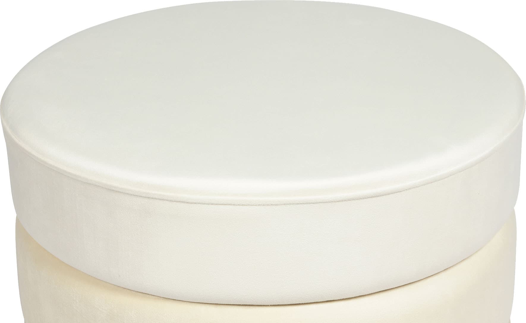 Kayoom Polsterhocker »Hocker Matilda 325, Edler Touch durch goldfarbenenen Sockel«, (1 St.), Samtbezug, farbig geschichtete Polsterung, goldfarbenener Sockel