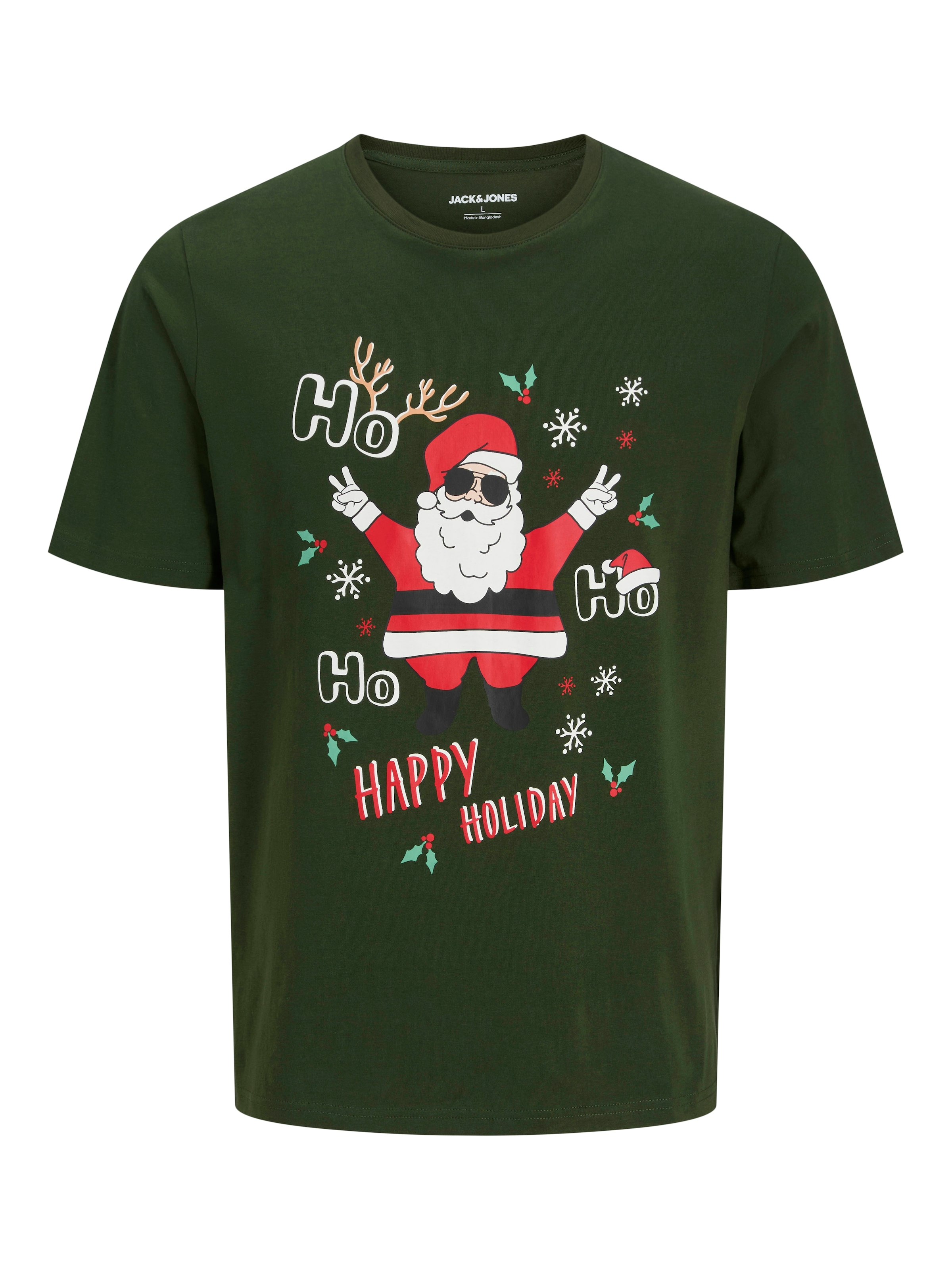 Jack & Jones Shirt à col rond »JJCHRISTMAS TEE SS CREW NECK XMAS«