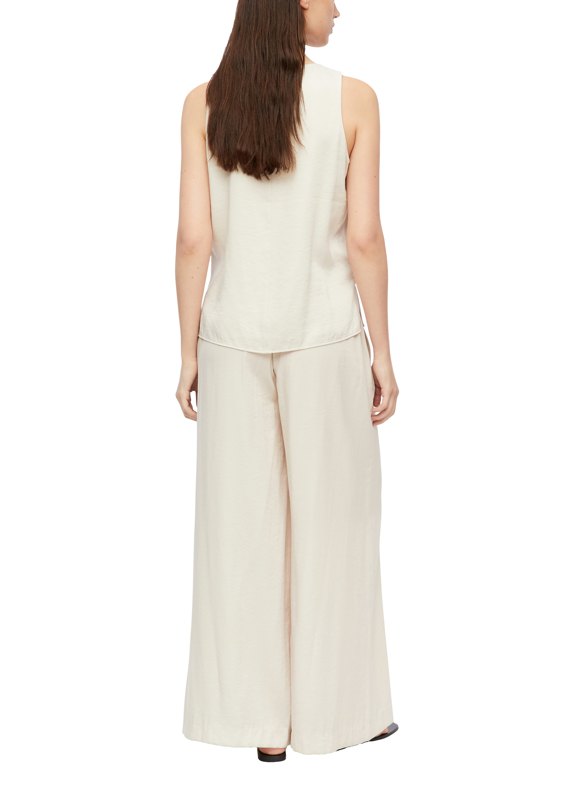 Comma Pantalon en tissu  avec ceinture élastique