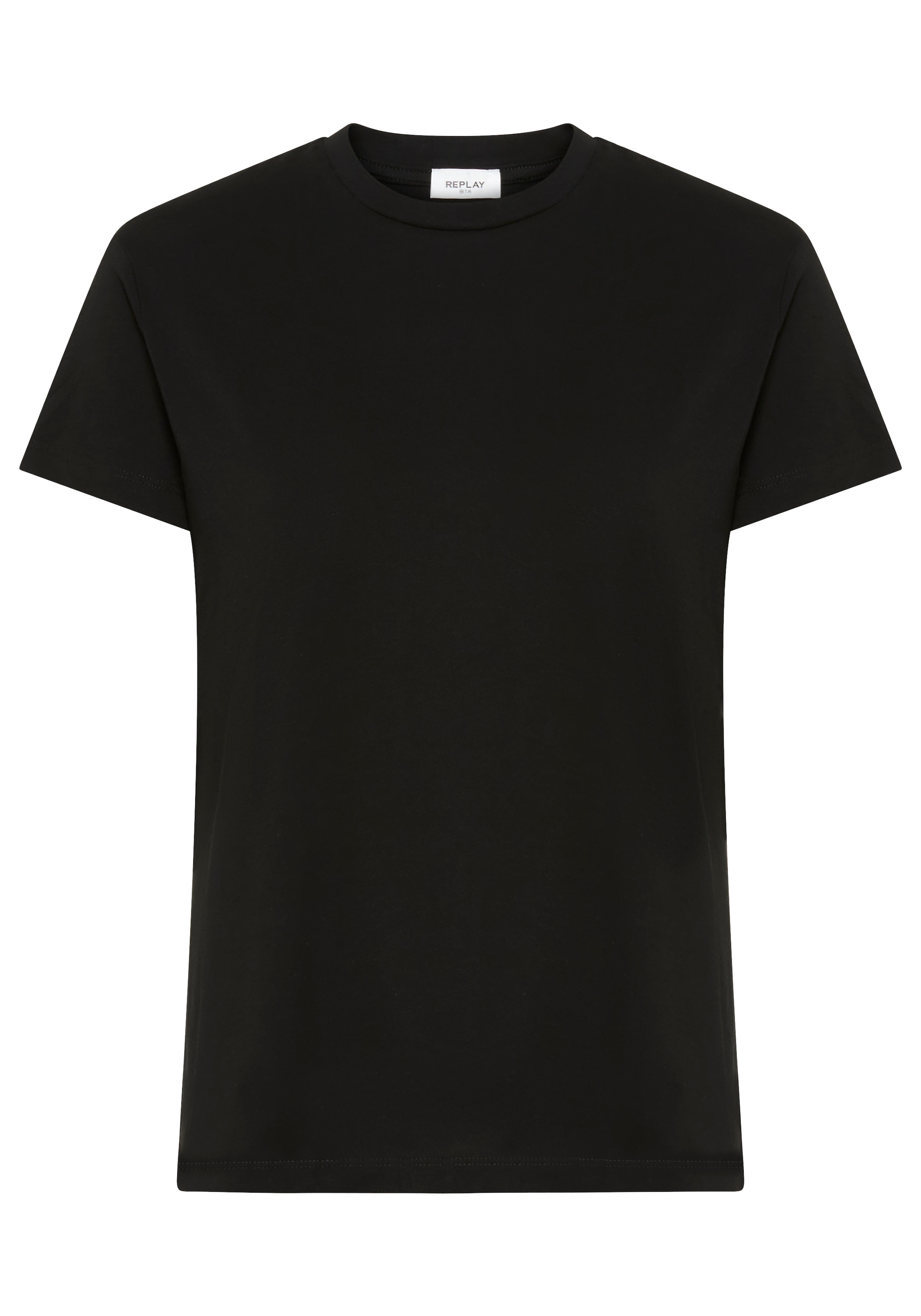 Replay T-shirt col rond, coton pur