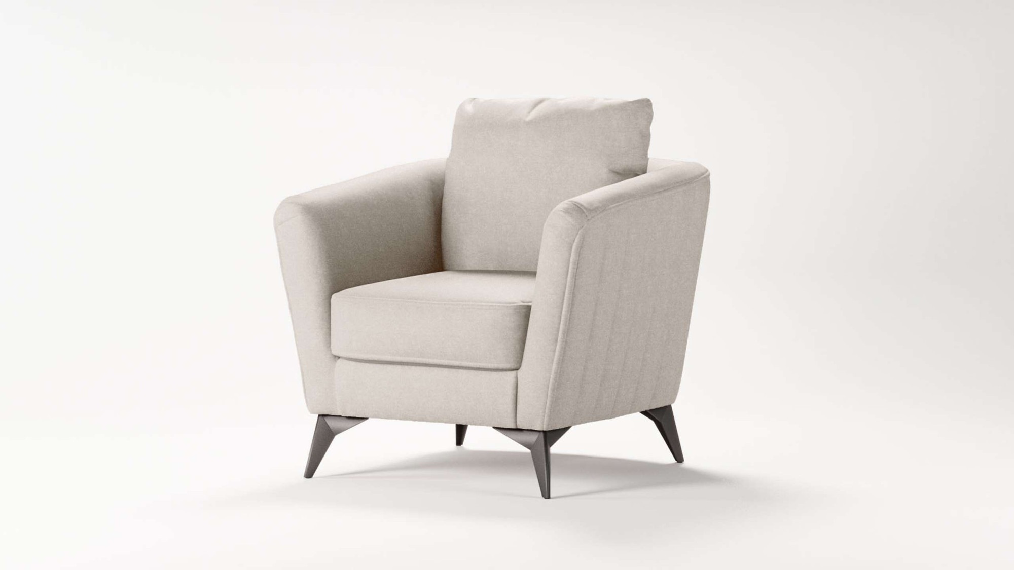 Places of Style Cocktailsessel »MATTHEW Sessel, Masse B/T/H: 83/85/88 cm«, modern, mit Rückenkissen