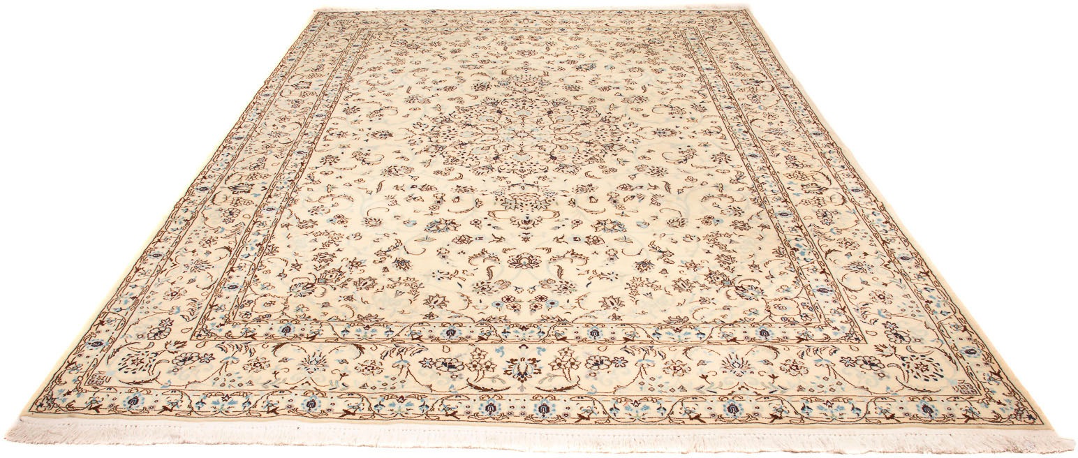 Image of morgenland Orientteppich »Perser - Nain - Royal - 360 x 250 cm - beige«, rechteckig, 10 mm Höhe, Wohnzimmer, Handgeknüpft, Einzelstück mit Zertifikat bei Ackermann Versand Schweiz