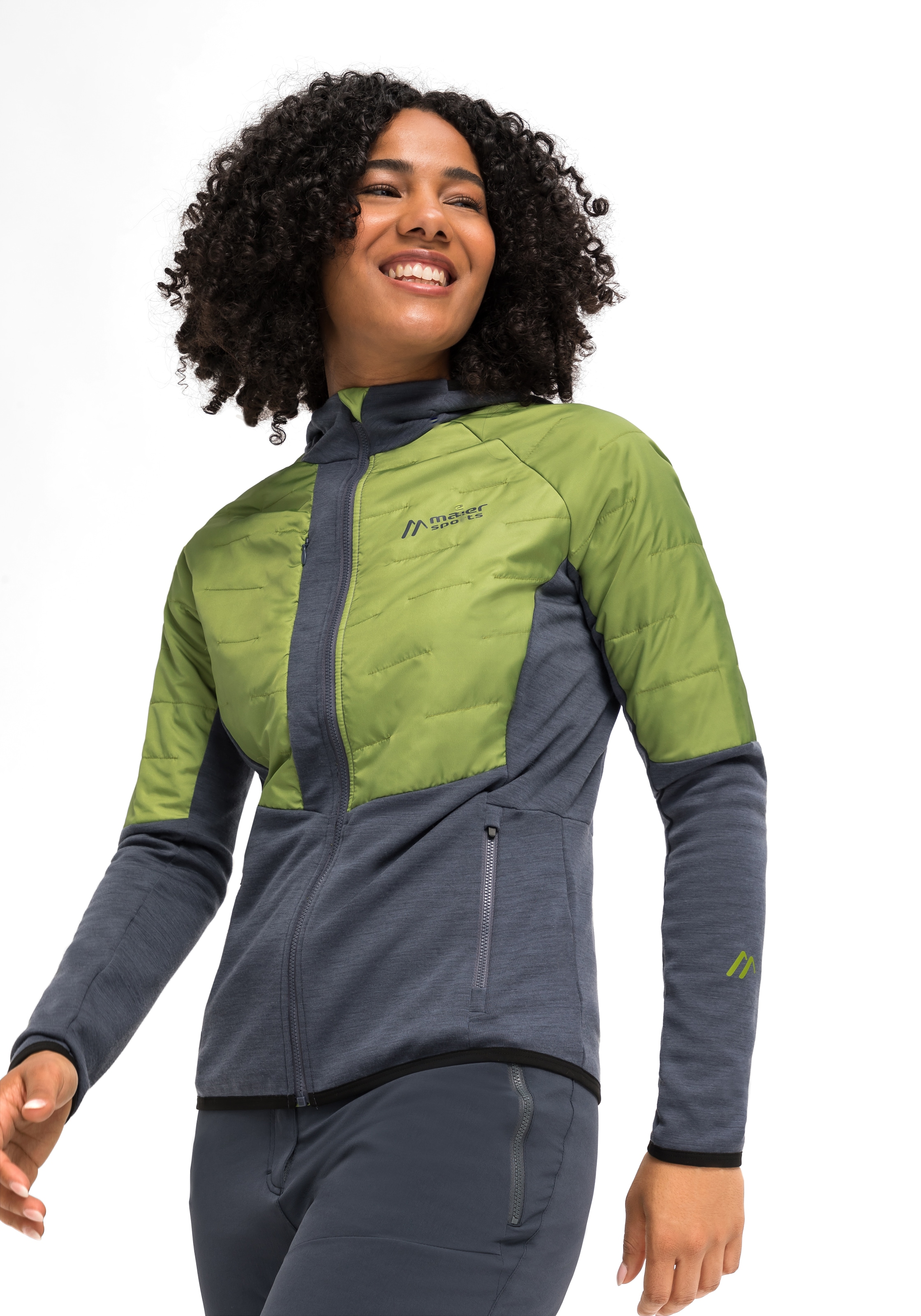 Maier Sports Outdoorjacke »Lanus W«, Damen Wanderjacke wattiert, atmungsaktive Trekking-Jacke mit 3 Taschen