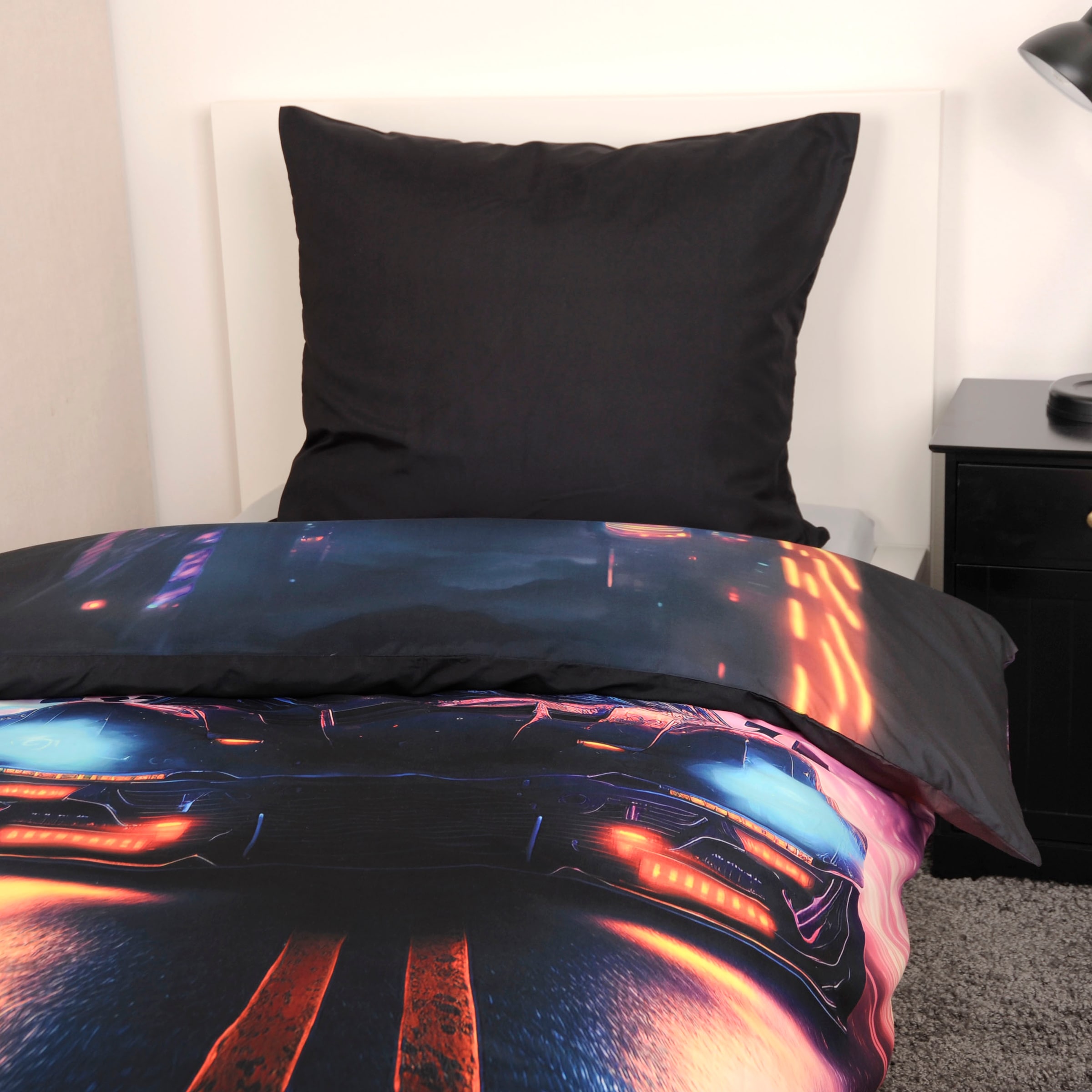 Herding Young Collection Linge de lit »YC Neoncar« 2 cuis avec un motif cool