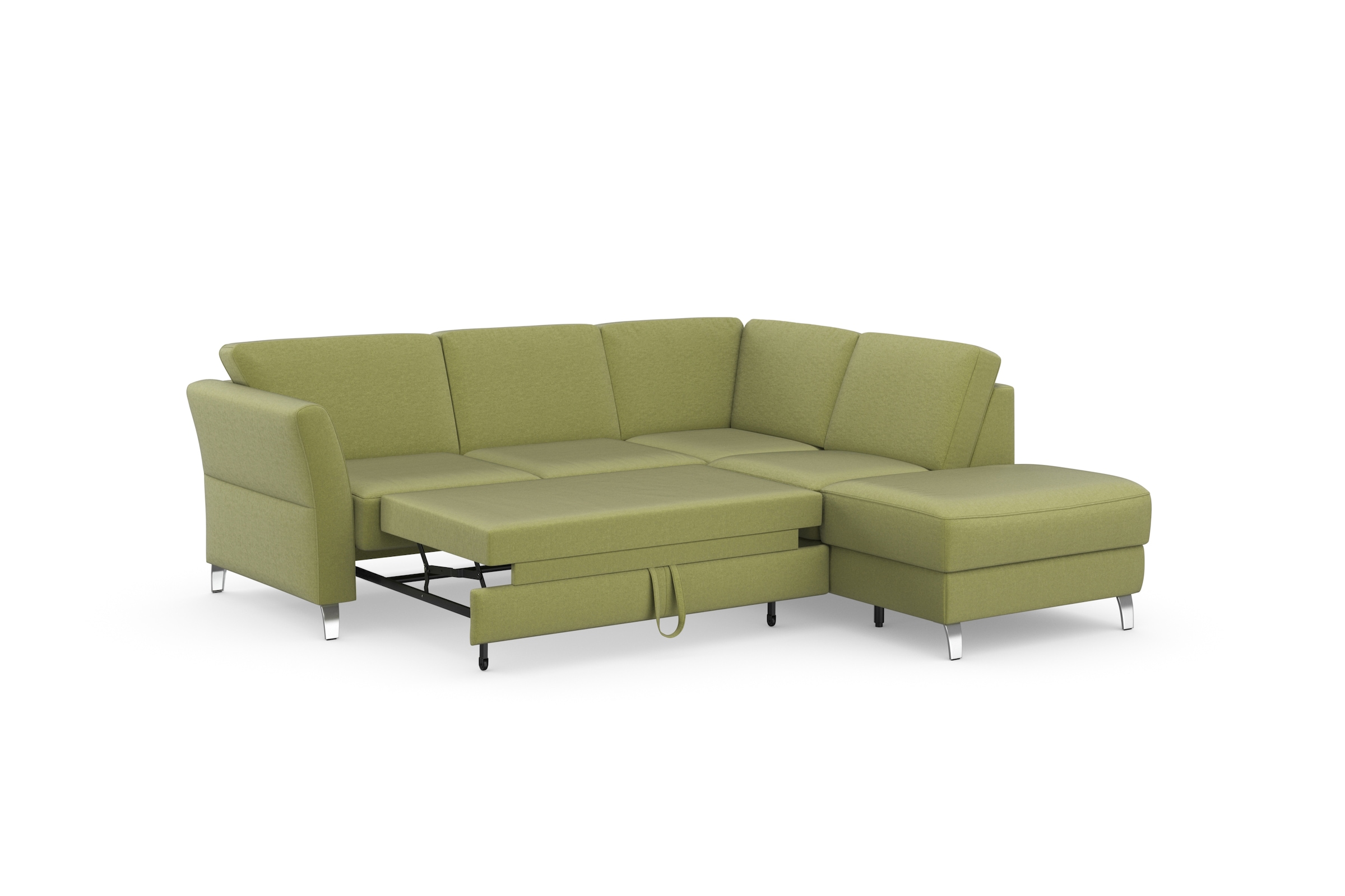 sit&more Ecksofa »Visby L-Form«, Wahlweise mit Bettfunktion und Stauraum, frei im Raum stellbar