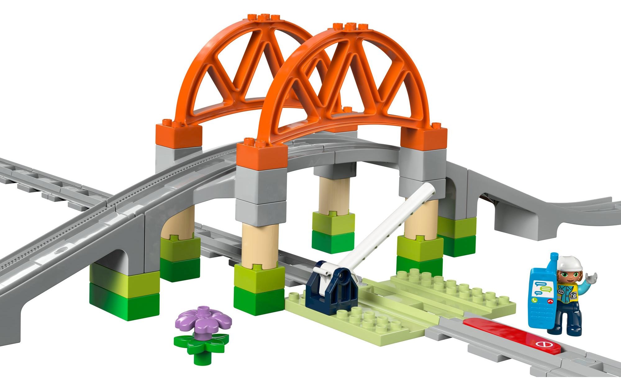 LEGO® Spielbausteine »DUPLO® Eisenbahnbrücke und Schienen 10426«, (42 St.)